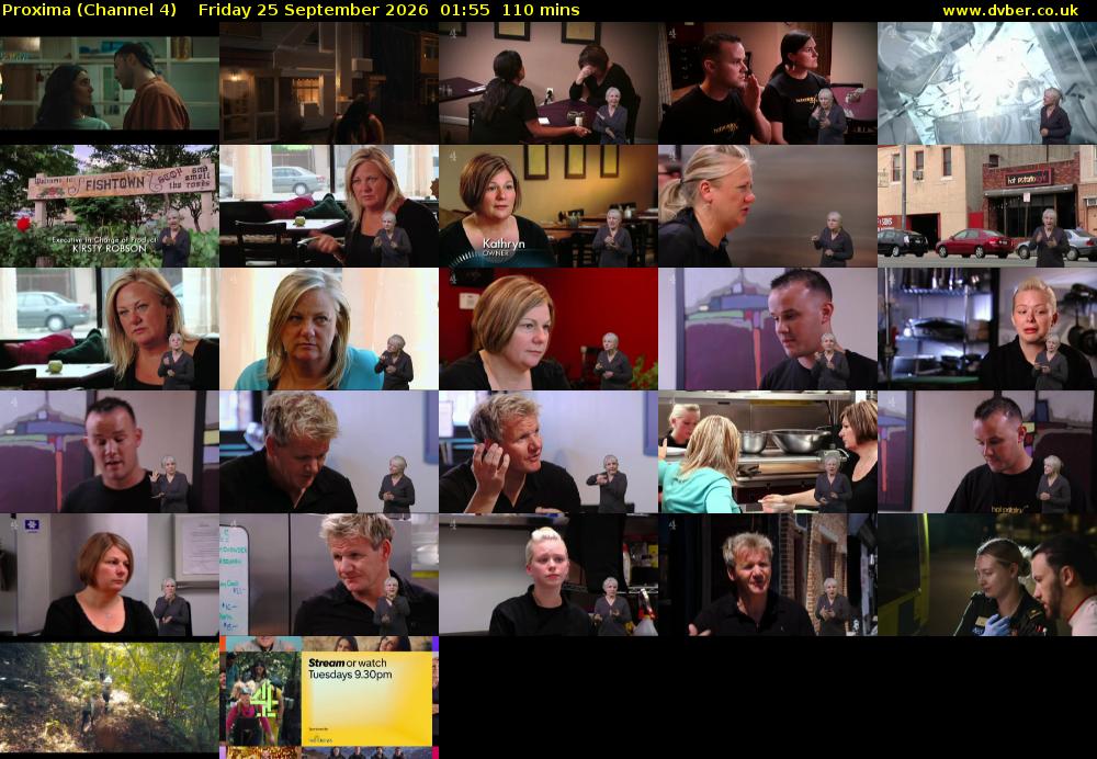 Proxima (Channel 4) Friday 25 September 2026 01:55 - 03:45