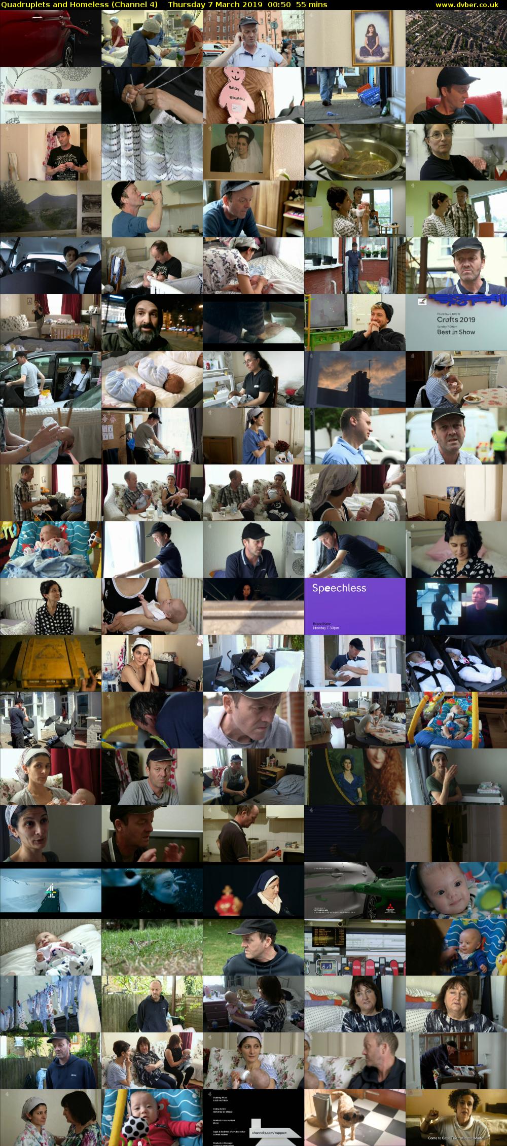 Quadruplets and Homeless (Channel 4) Thursday 7 March 2019 00:50 - 01:45