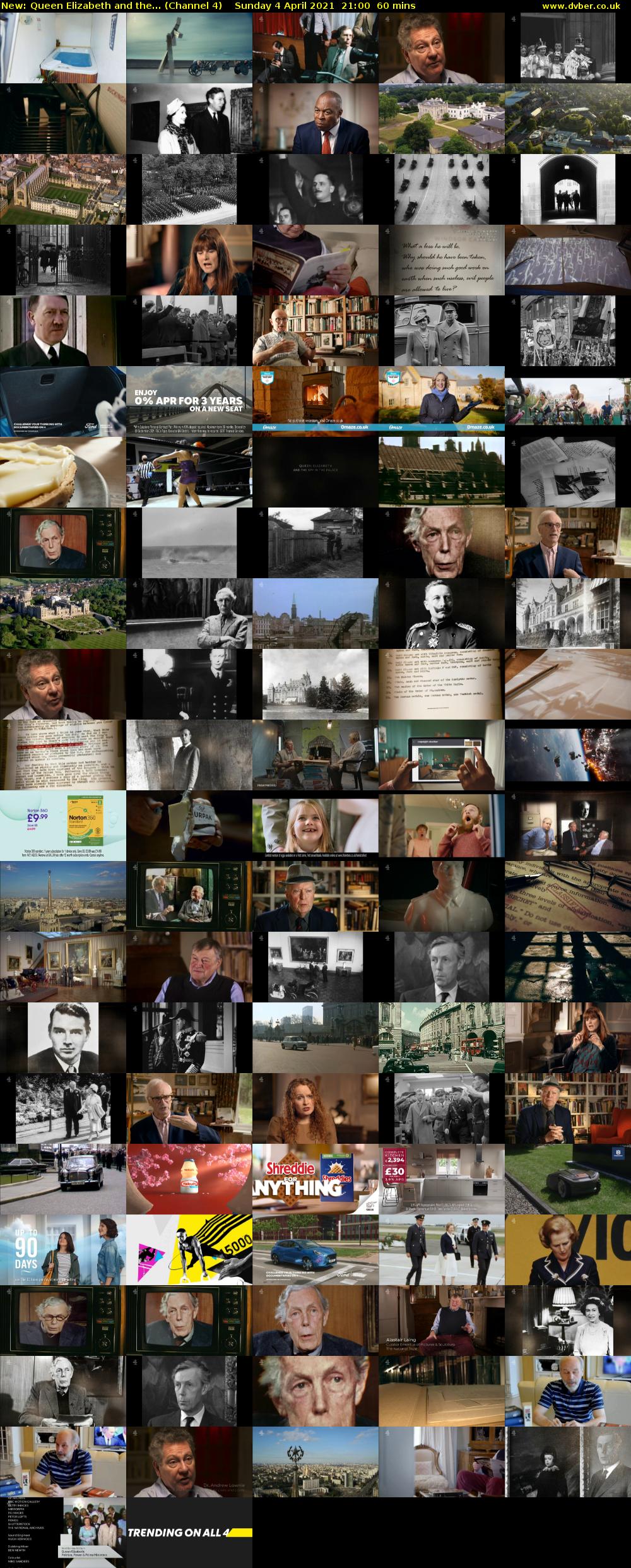 Queen Elizabeth and the... (Channel 4) Sunday 4 April 2021 21:00 - 22:00