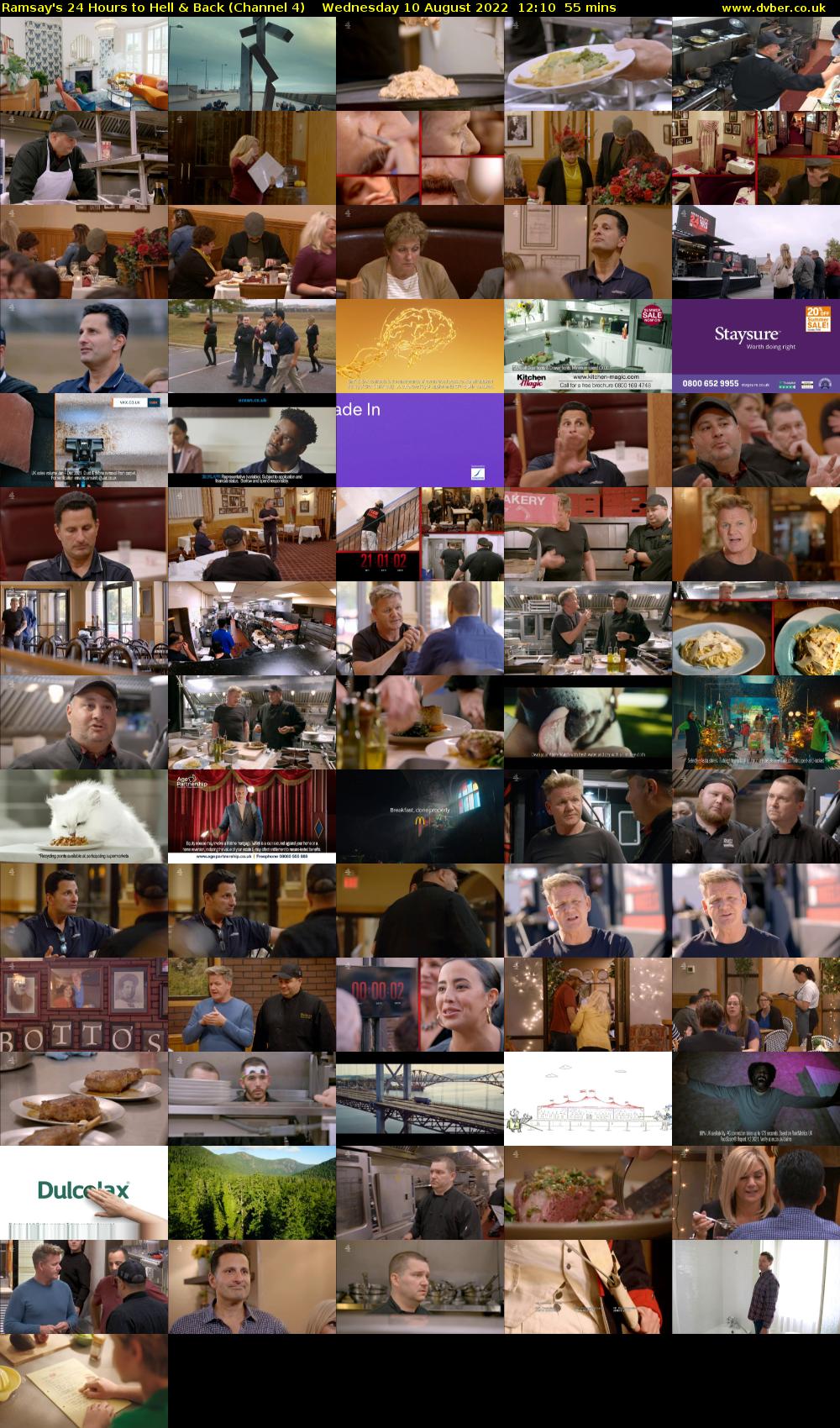 Ramsay's 24 Hours to Hell & Back (Channel 4) Wednesday 10 August 2022 12:10 - 13:05