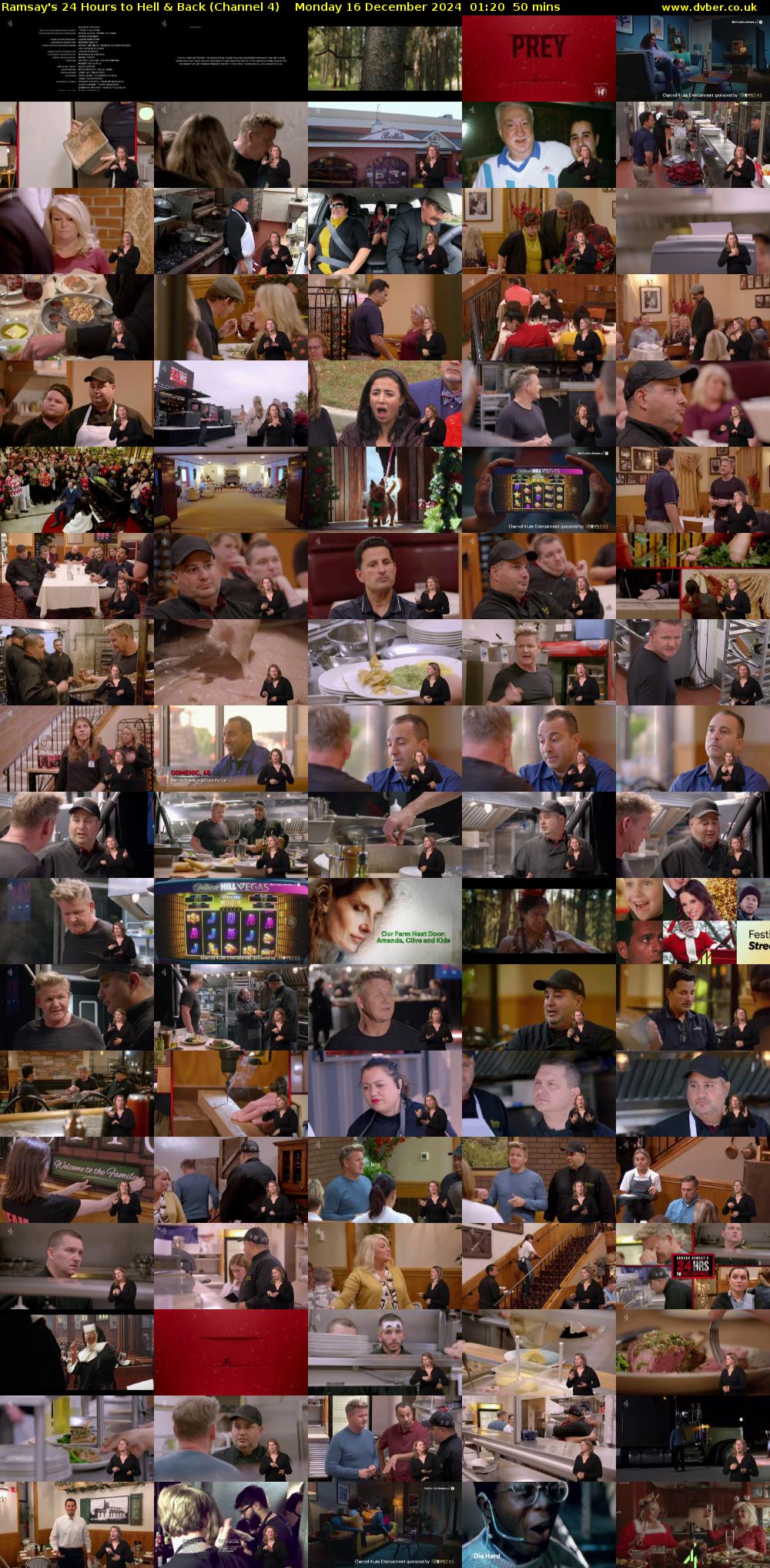 Ramsay's 24 Hours to Hell & Back (Channel 4) Monday 16 December 2024 01:20 - 02:10