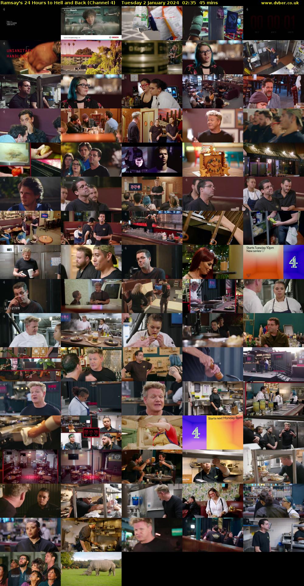 Ramsay's 24 Hours to Hell and Back (Channel 4) Tuesday 2 January 2024 02:35 - 03:20