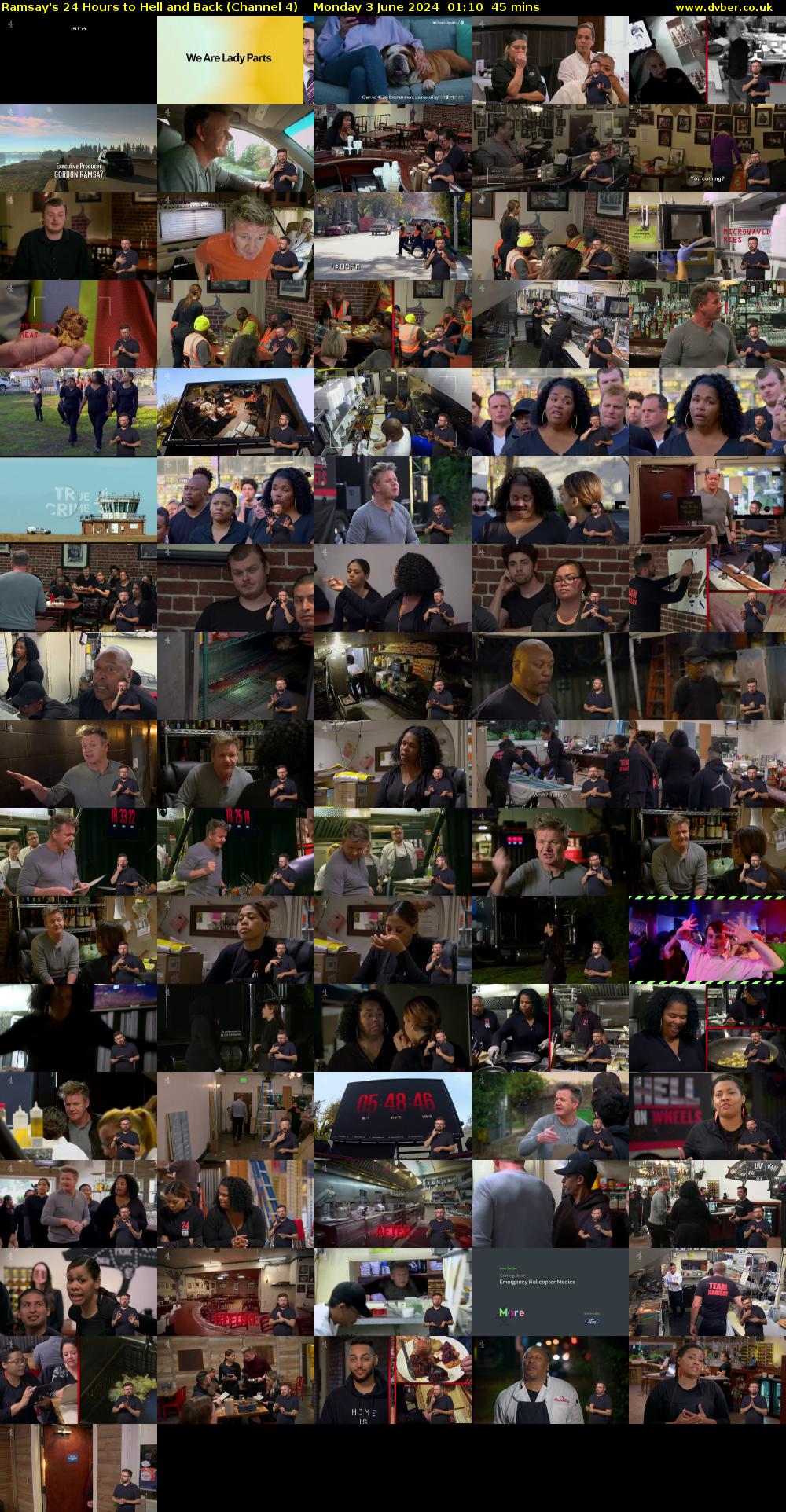 Ramsay's 24 Hours to Hell and Back (Channel 4) Monday 3 June 2024 01:10 - 01:55