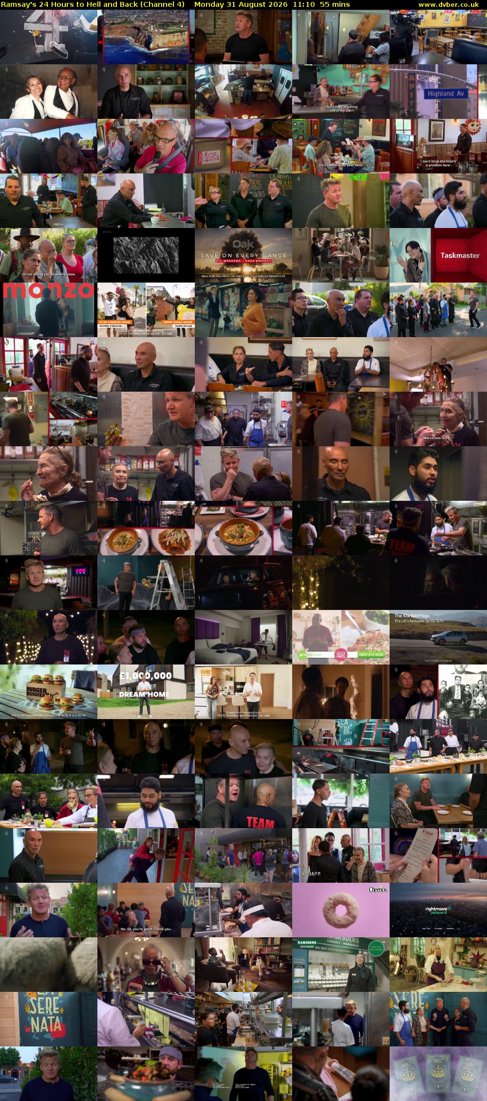 Ramsay's 24 Hours to Hell and Back (Channel 4) Monday 31 August 2026 11:10 - 12:05