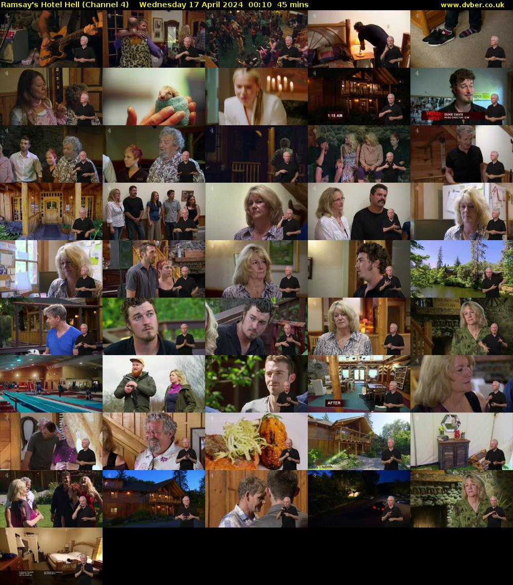 Ramsay's Hotel Hell (Channel 4) Wednesday 17 April 2024 00:10 - 00:55
