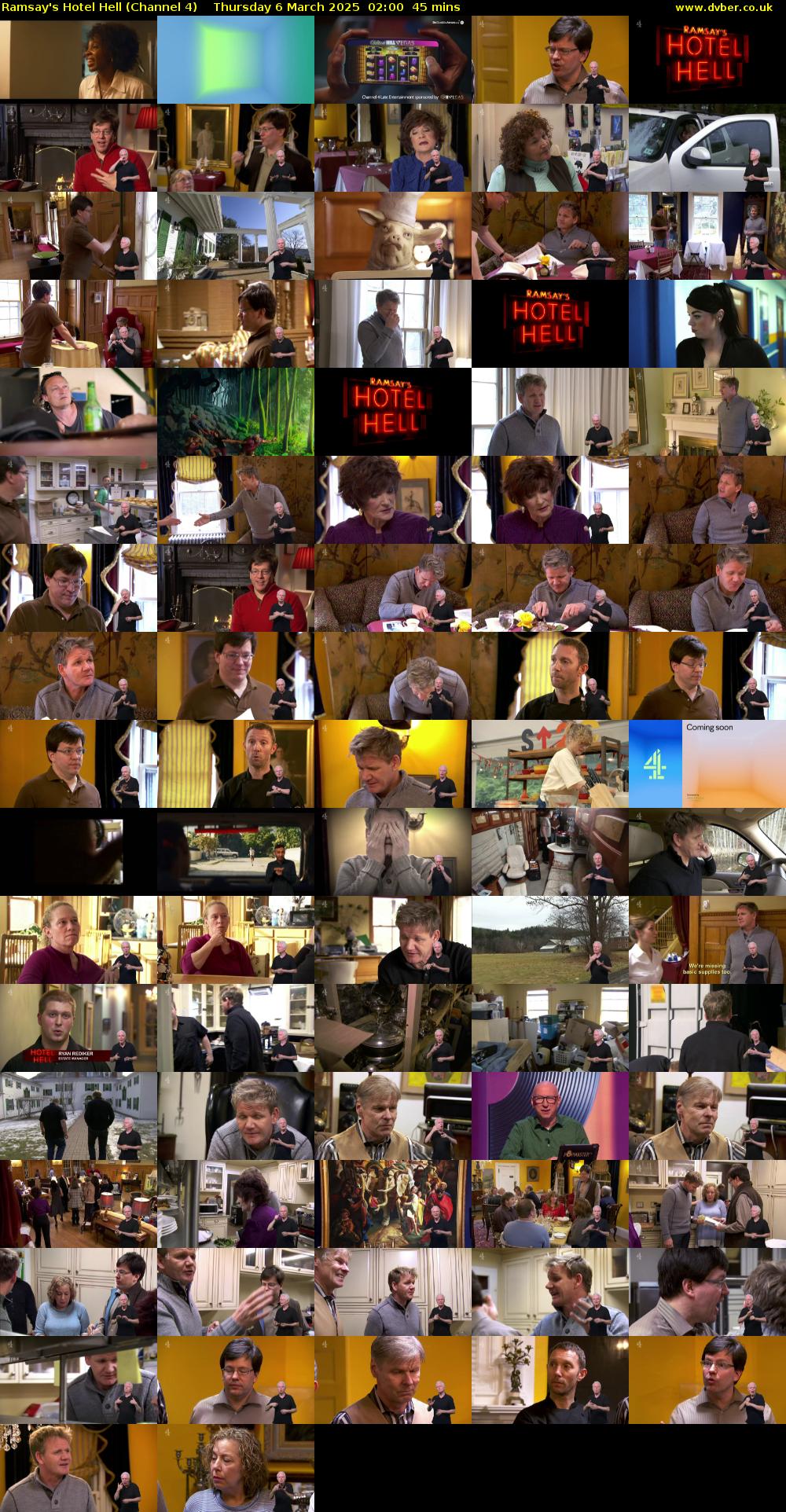 Ramsay's Hotel Hell (Channel 4) Thursday 6 March 2025 02:00 - 02:45