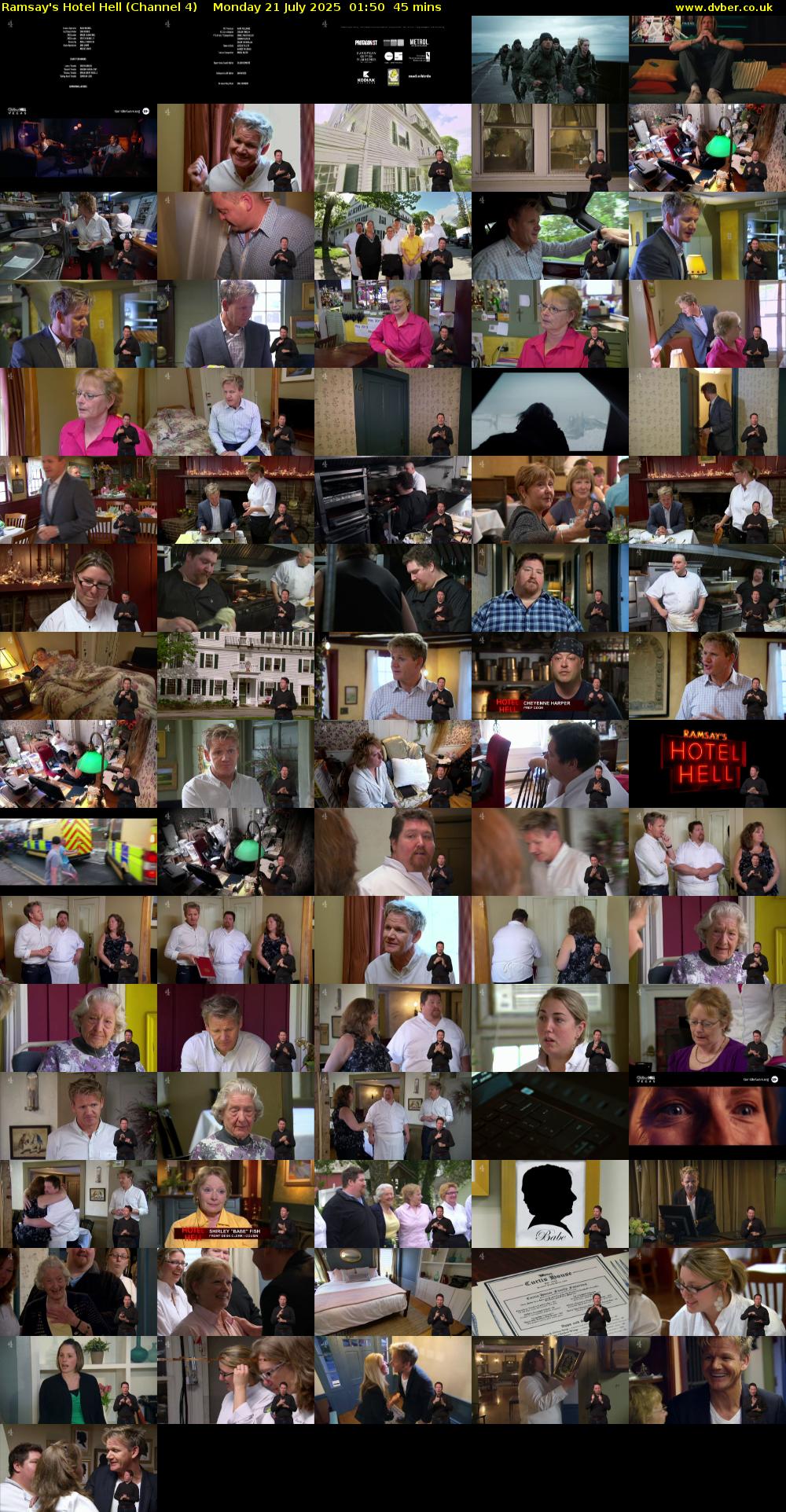 Ramsay's Hotel Hell (Channel 4) Monday 21 July 2025 01:50 - 02:35
