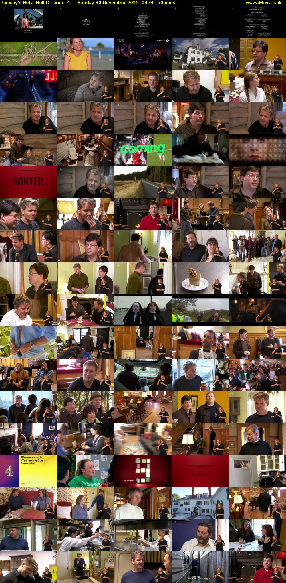 Ramsay's Hotel Hell (Channel 4) Sunday 30 November 2025 03:00 - 03:50