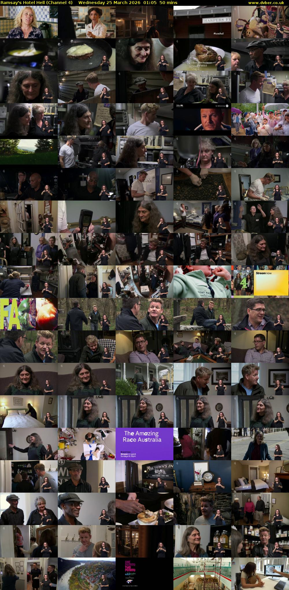 Ramsay's Hotel Hell (Channel 4) Wednesday 25 March 2026 01:05 - 01:55