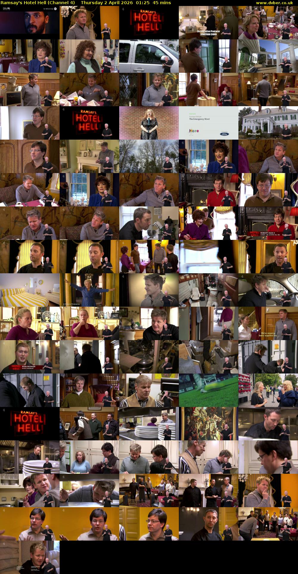 Ramsay's Hotel Hell (Channel 4) Thursday 2 April 2026 01:25 - 02:10