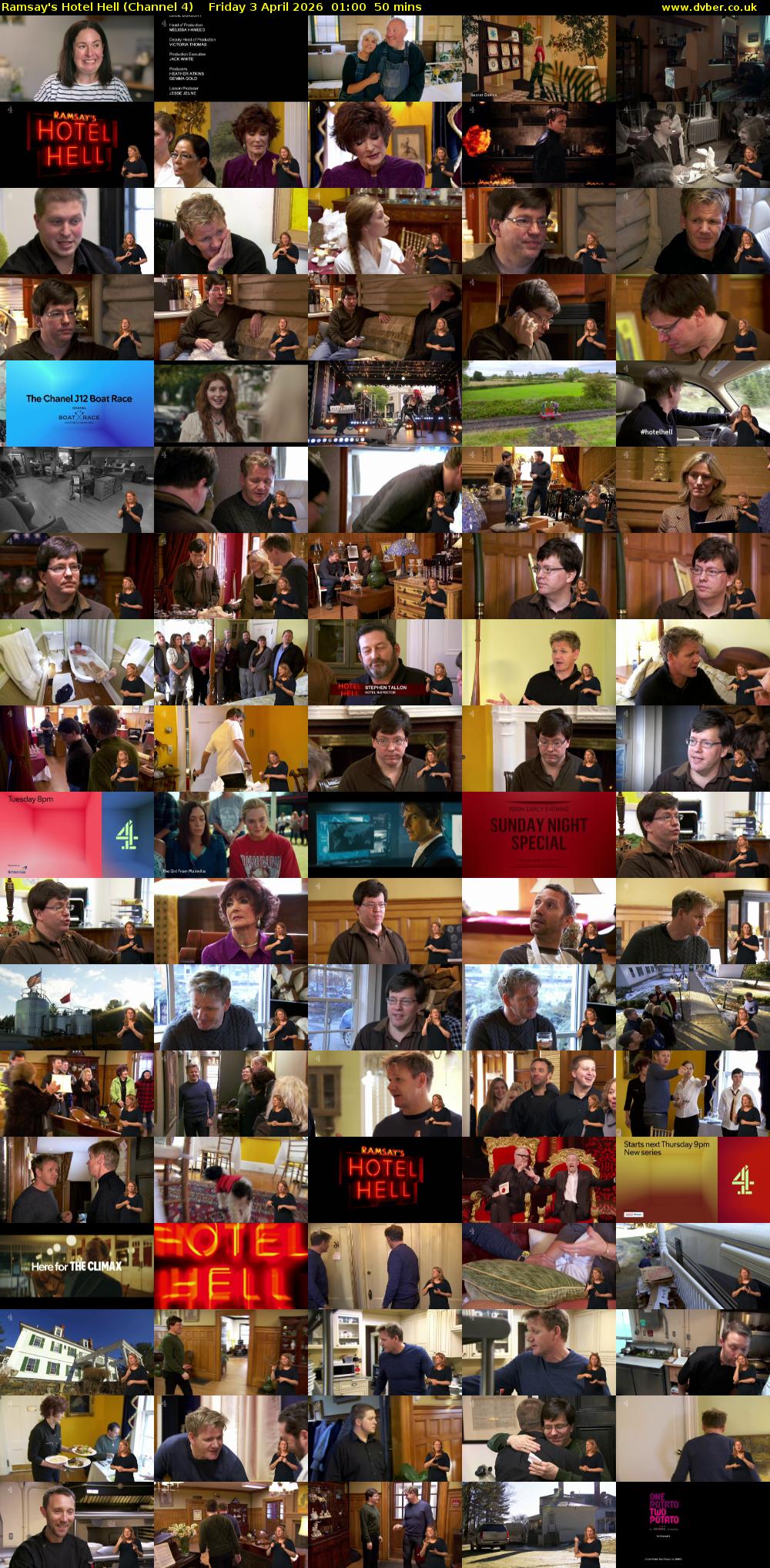 Ramsay's Hotel Hell (Channel 4) Friday 3 April 2026 01:00 - 01:50