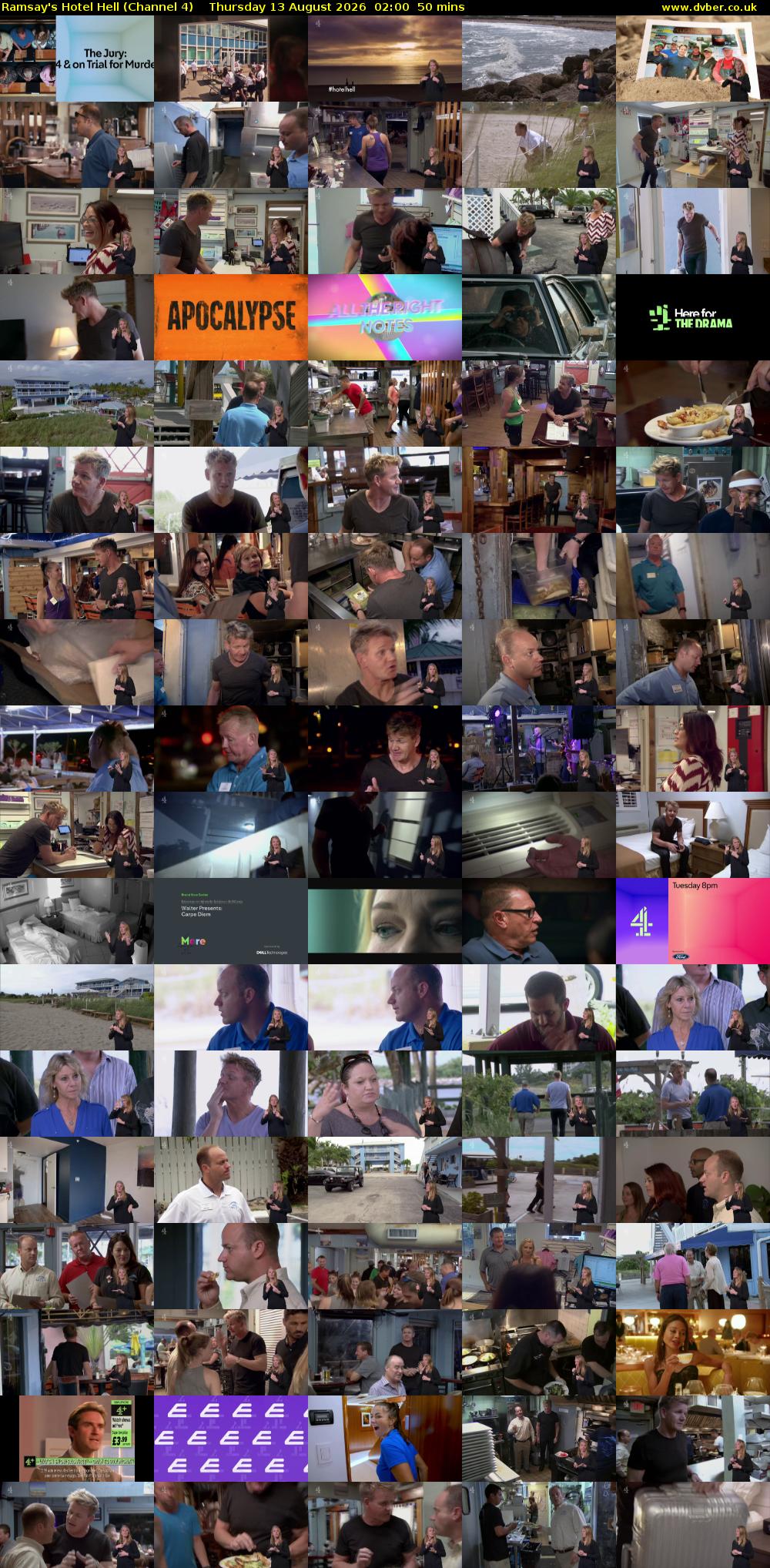 Ramsay's Hotel Hell (Channel 4) Thursday 13 August 2026 02:00 - 02:50