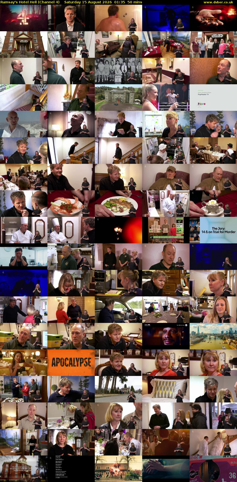 Ramsay's Hotel Hell (Channel 4) Saturday 15 August 2026 01:35 - 02:25