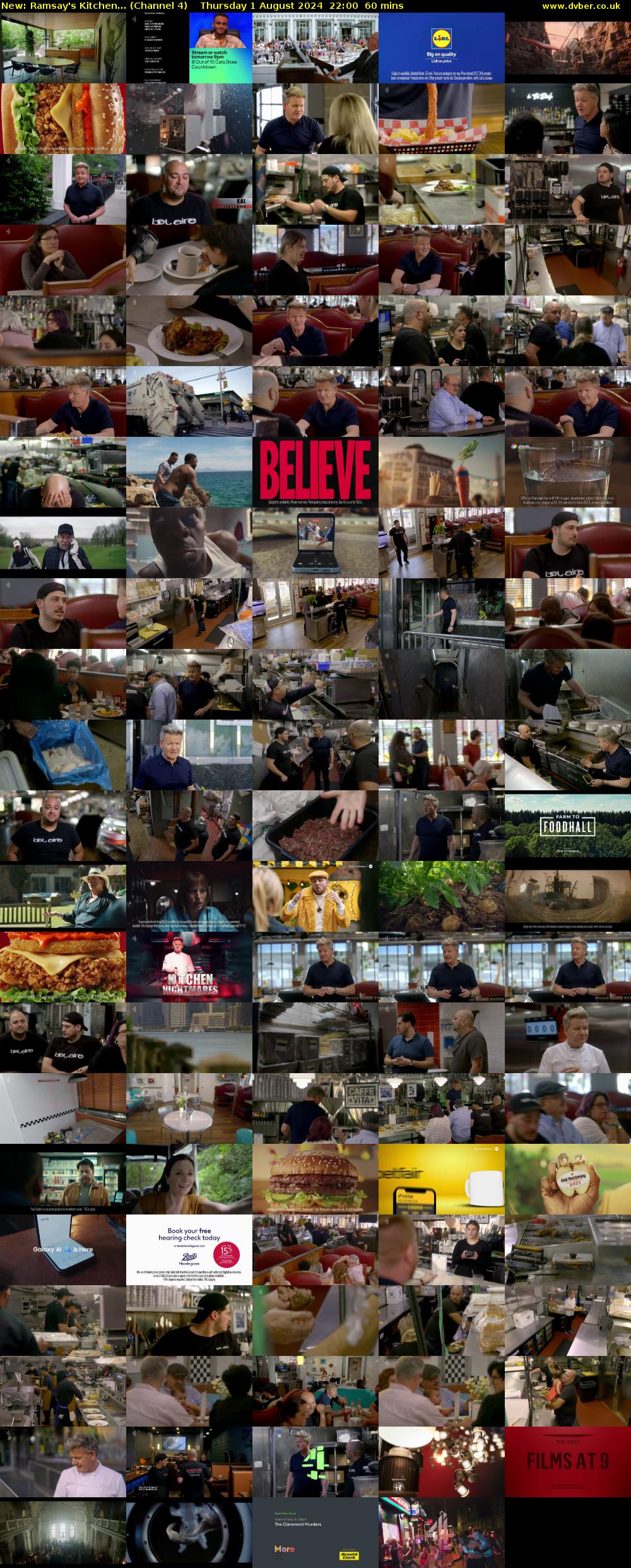 Ramsay's Kitchen... (Channel 4) Thursday 1 August 2024 22:00 - 23:00