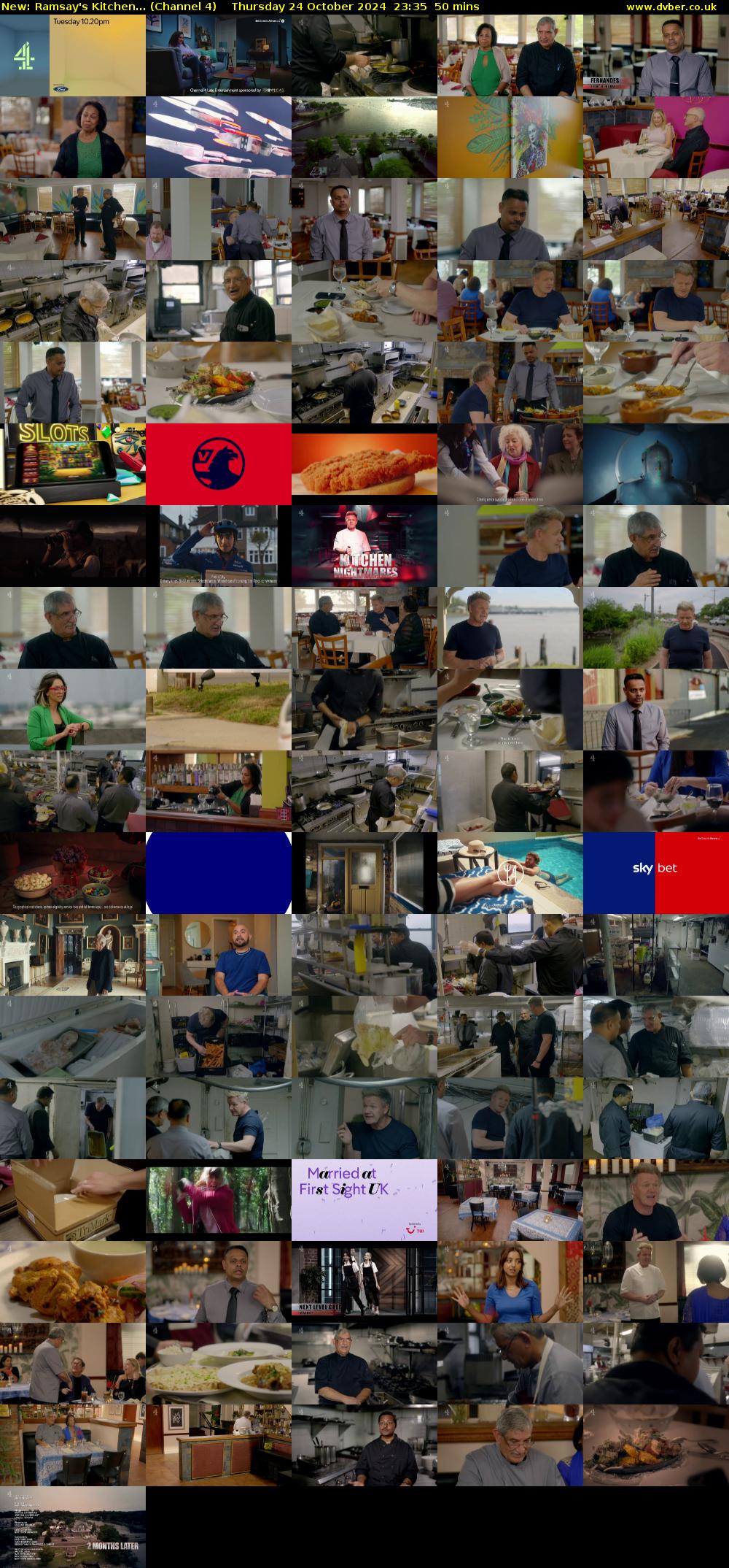 Ramsay's Kitchen... (Channel 4) Thursday 24 October 2024 23:35 - 00:25