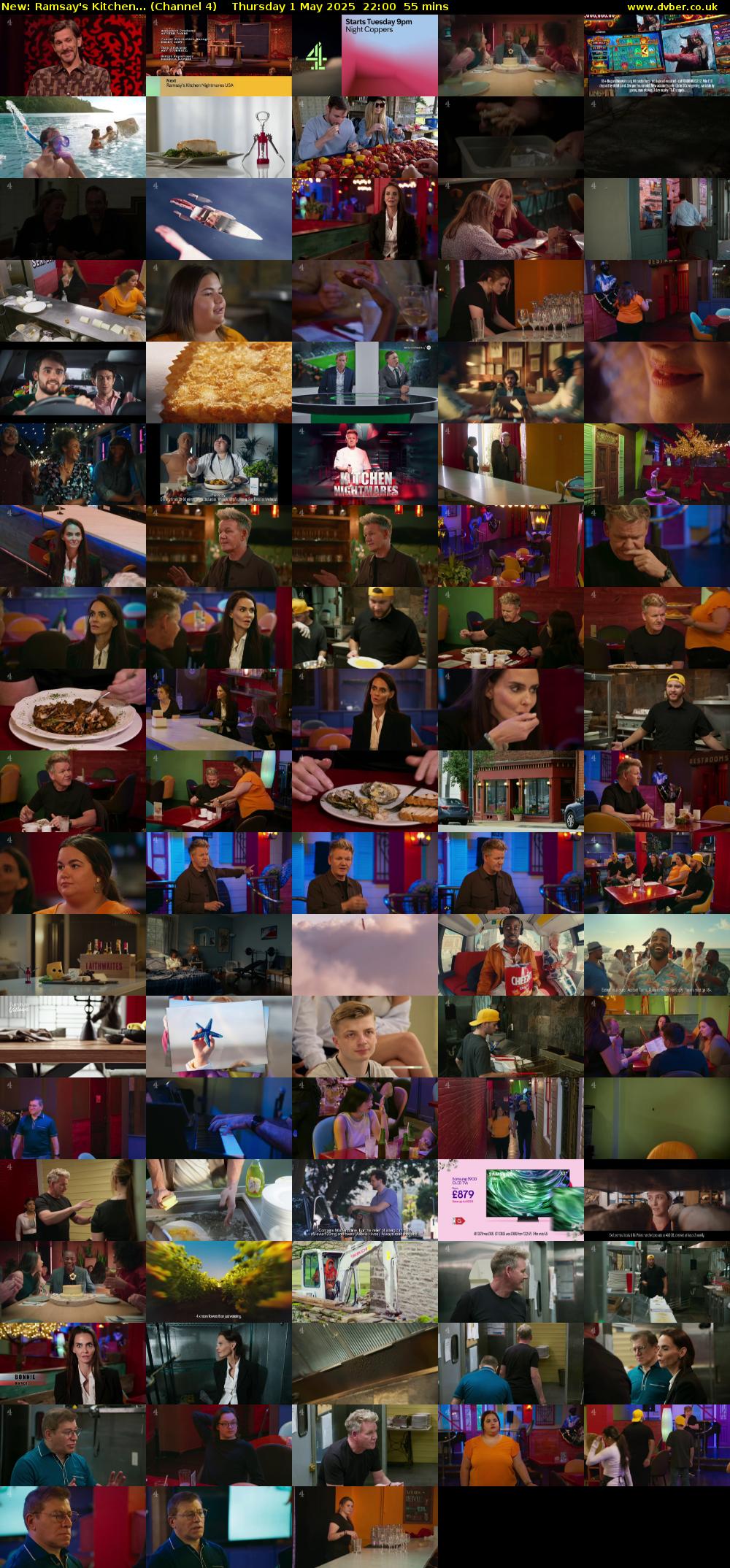 Ramsay's Kitchen... (Channel 4) Thursday 1 May 2025 22:00 - 22:55