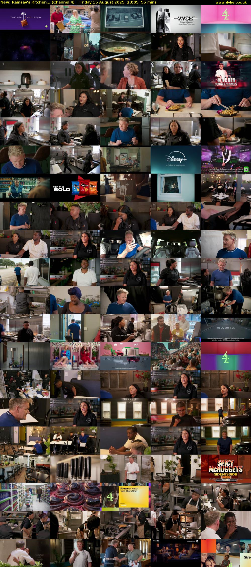 Ramsay's Kitchen... (Channel 4) Friday 15 August 2025 23:05 - 00:00