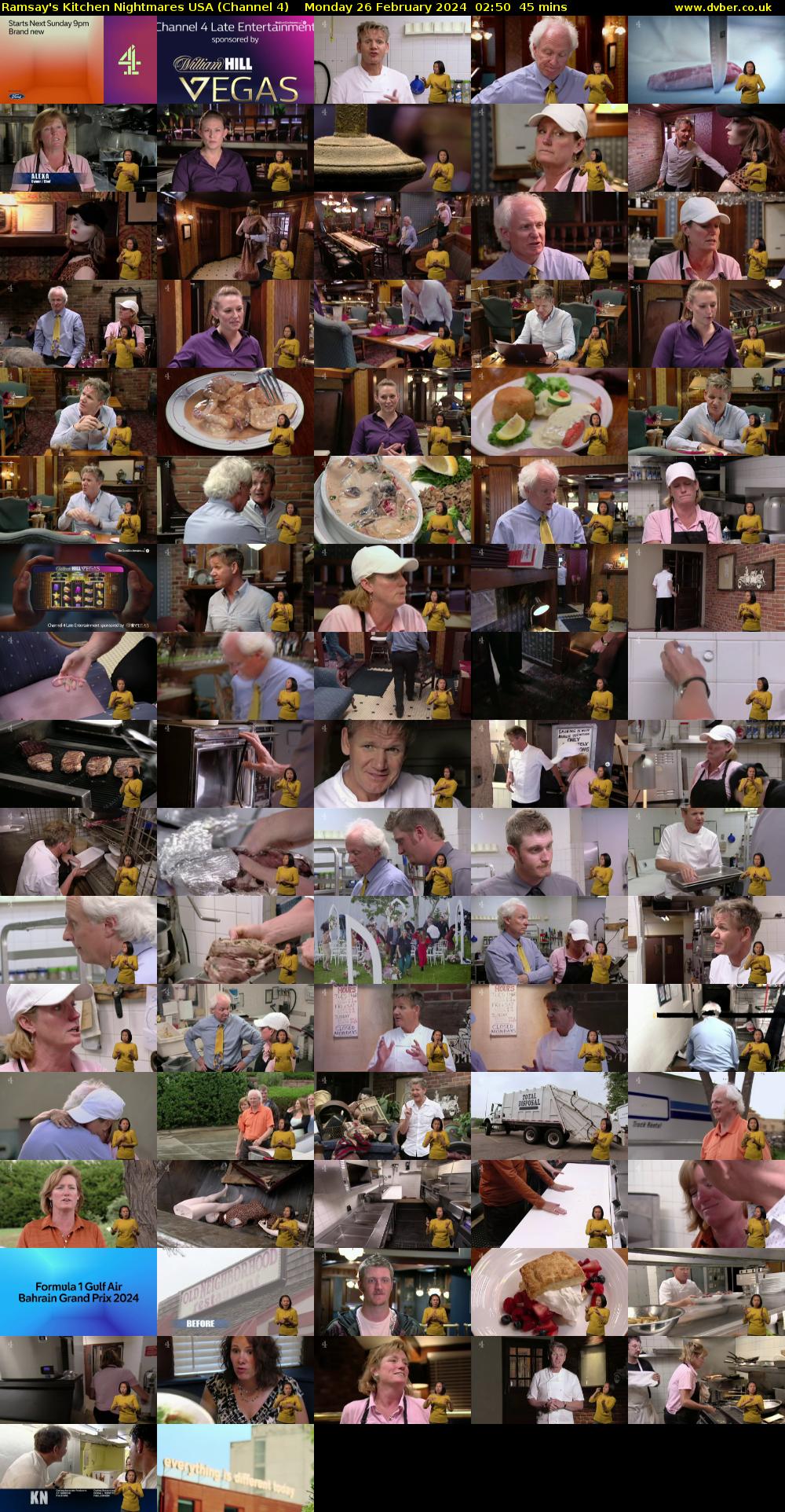 Ramsay's Kitchen Nightmares USA (Channel 4) Monday 26 February 2024 02:50 - 03:35