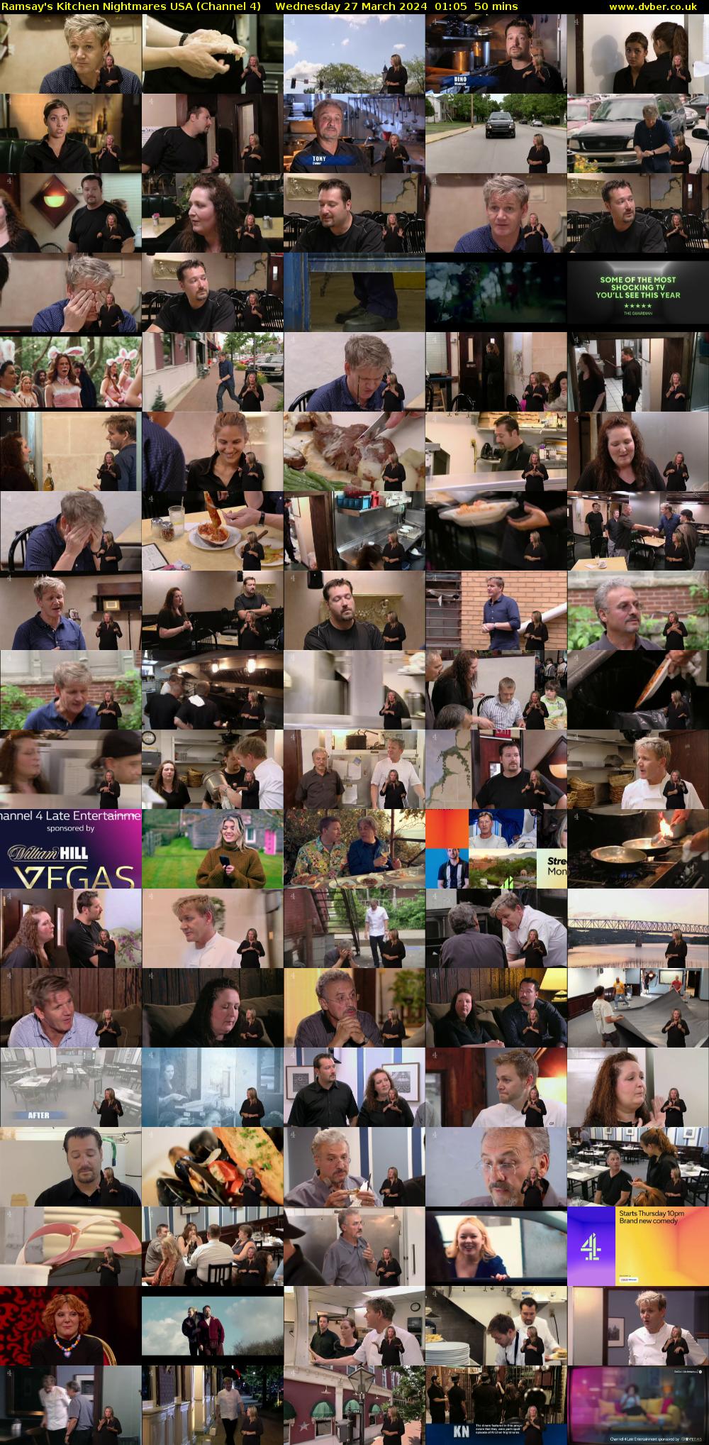 Ramsay's Kitchen Nightmares USA (Channel 4) Wednesday 27 March 2024 01:05 - 01:55
