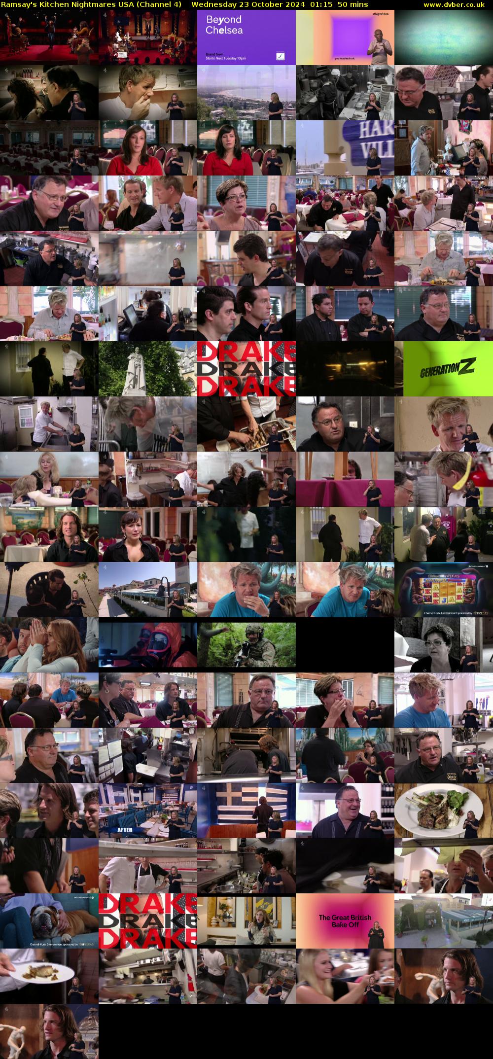 Ramsay's Kitchen Nightmares USA (Channel 4) Wednesday 23 October 2024 01:15 - 02:05