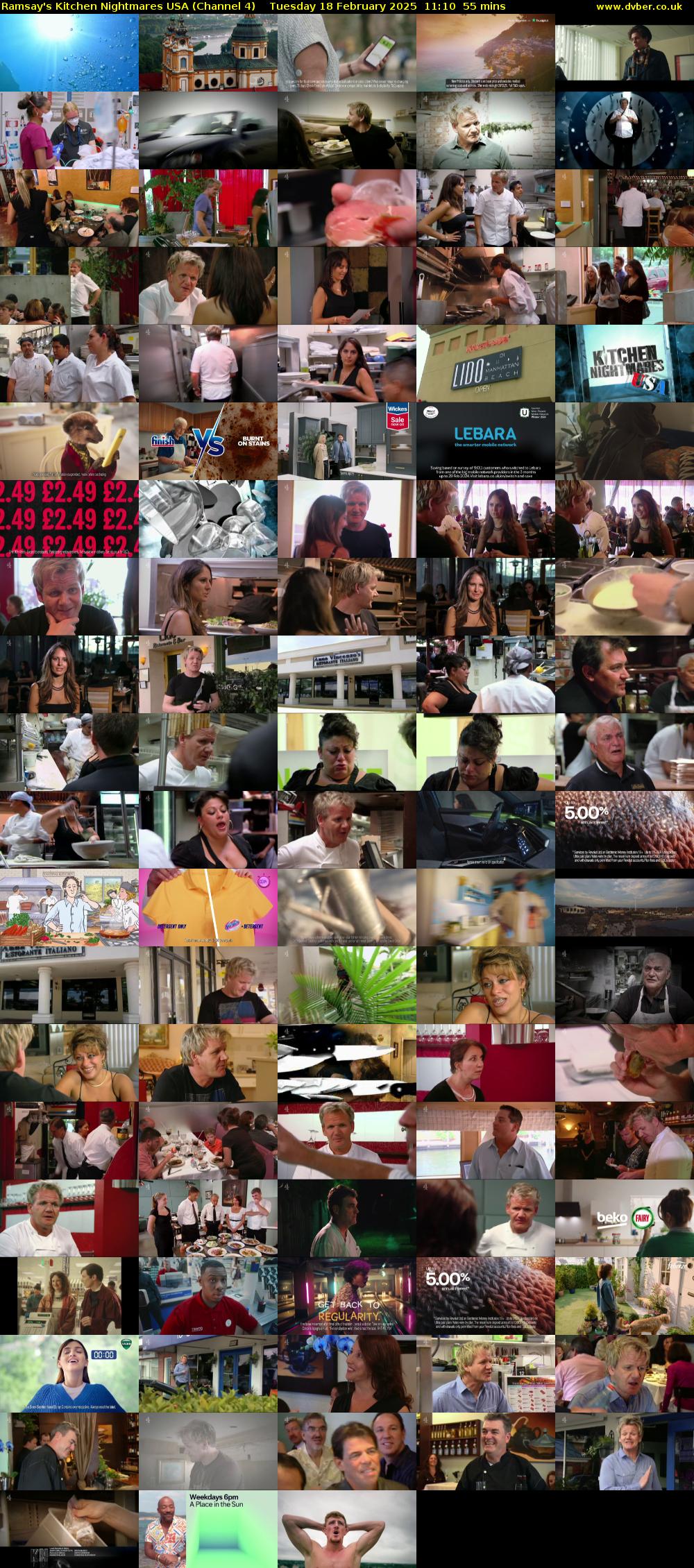 Ramsay's Kitchen Nightmares USA (Channel 4) Tuesday 18 February 2025 11:10 - 12:05
