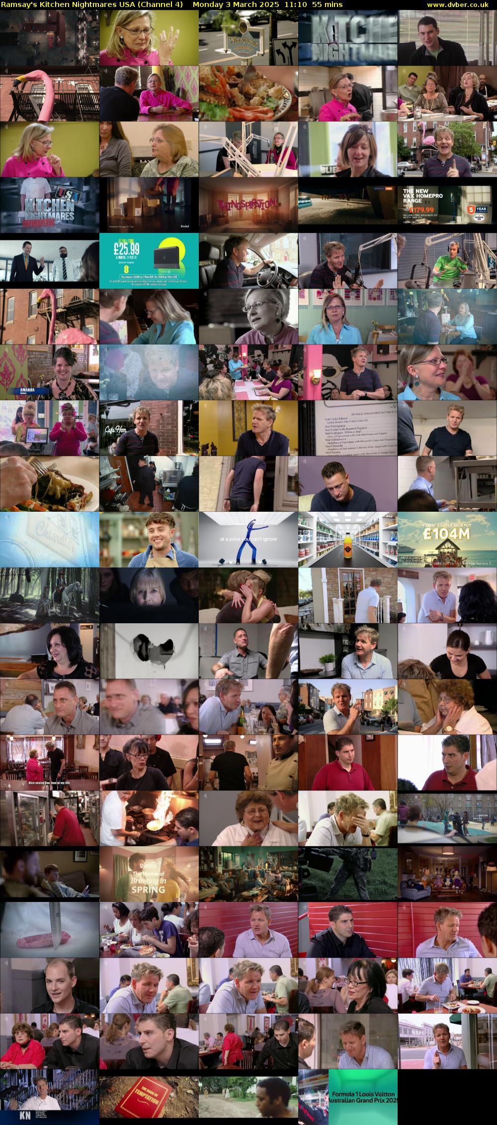 Ramsay's Kitchen Nightmares USA (Channel 4) Monday 3 March 2025 11:10 - 12:05