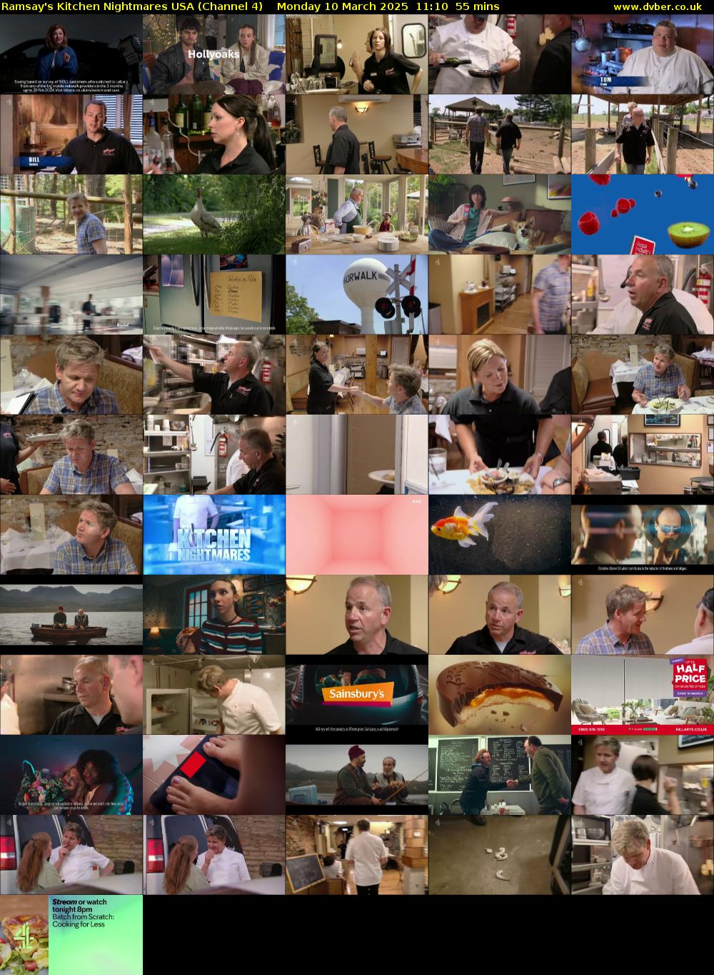 Ramsay's Kitchen Nightmares USA (Channel 4) Monday 10 March 2025 11:10 - 12:05