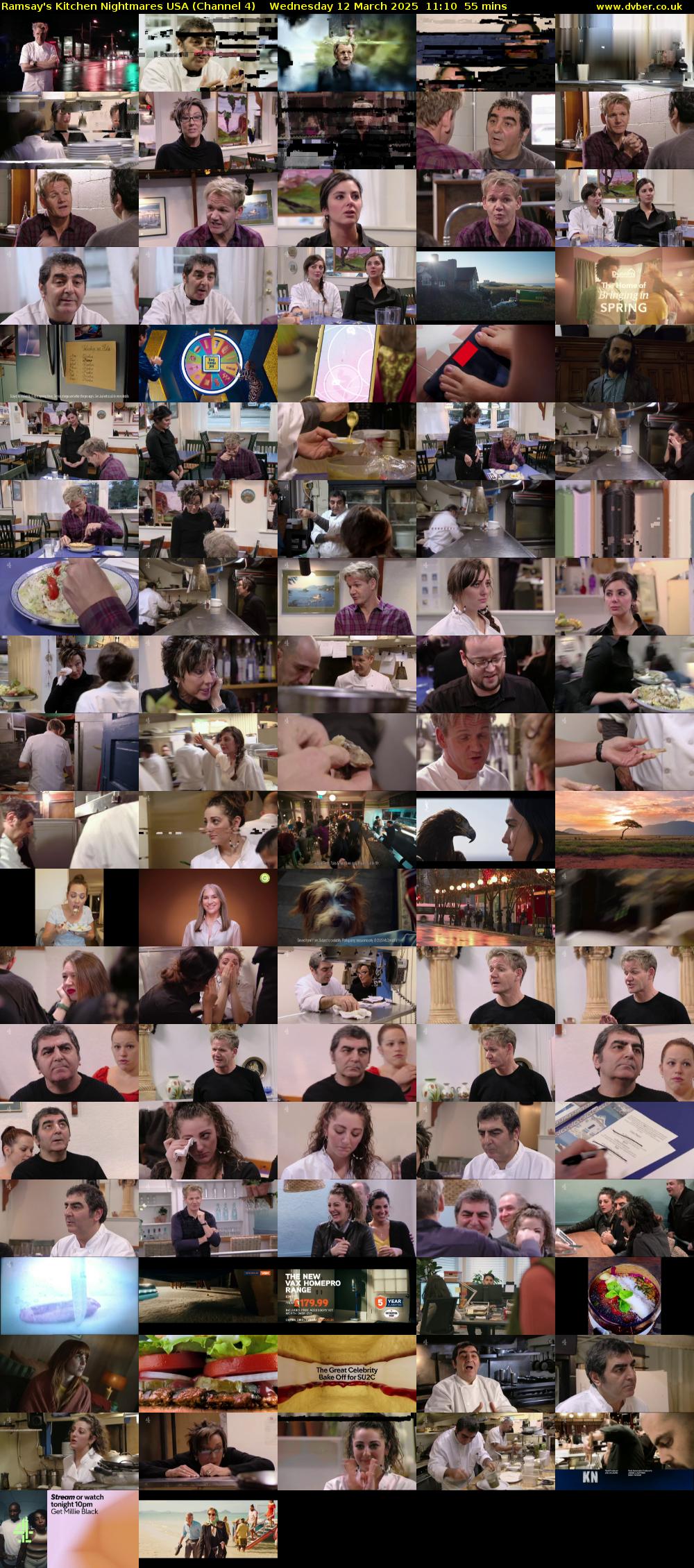 Ramsay's Kitchen Nightmares USA (Channel 4) Wednesday 12 March 2025 11:10 - 12:05