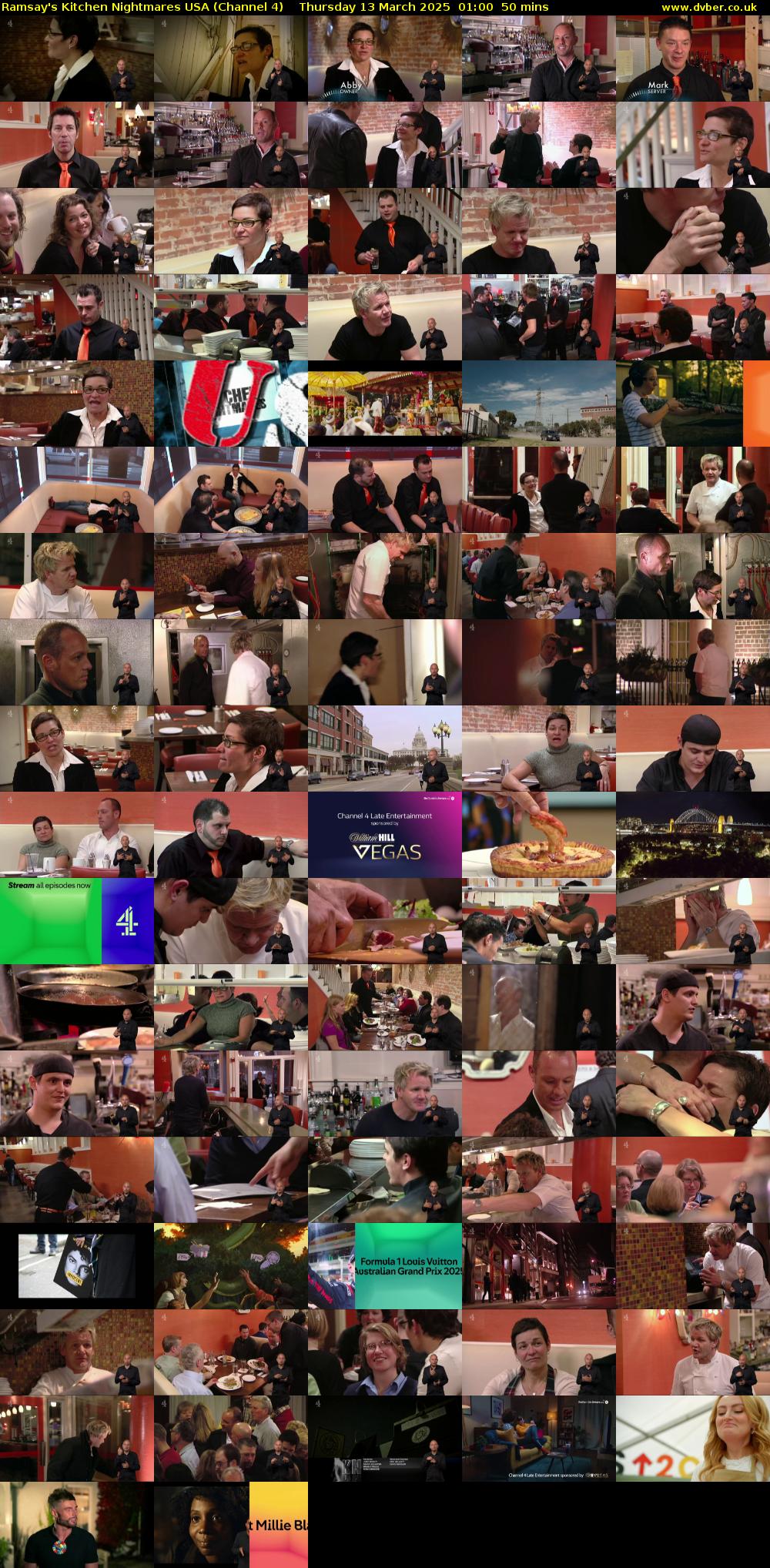 Ramsay's Kitchen Nightmares USA (Channel 4) Thursday 13 March 2025 01:00 - 01:50