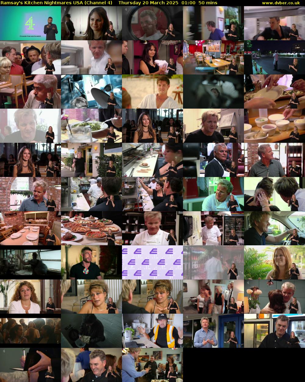 Ramsay's Kitchen Nightmares USA (Channel 4) Thursday 20 March 2025 01:00 - 01:50