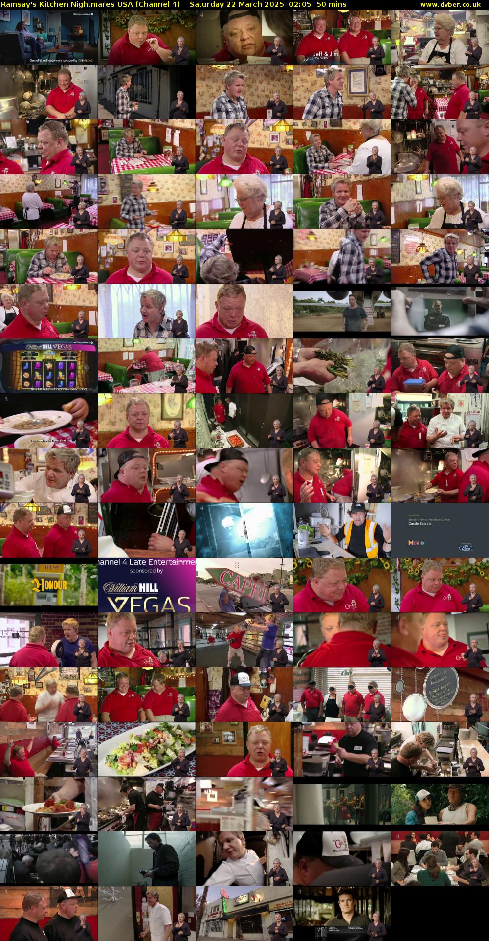 Ramsay's Kitchen Nightmares USA (Channel 4) Saturday 22 March 2025 02:05 - 02:55