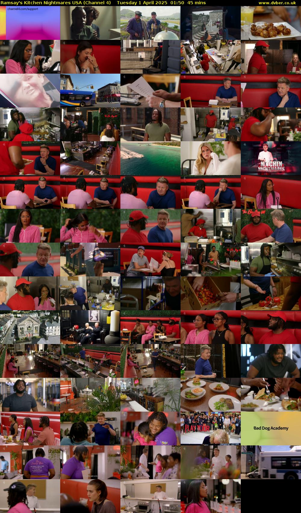 Ramsay's Kitchen Nightmares USA (Channel 4) Tuesday 1 April 2025 01:50 - 02:35