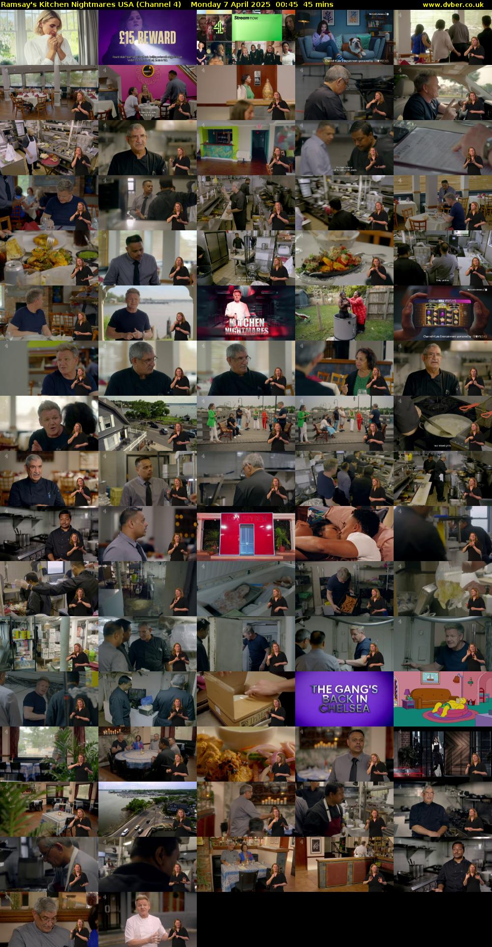 Ramsay's Kitchen Nightmares USA (Channel 4) Monday 7 April 2025 00:45 - 01:30