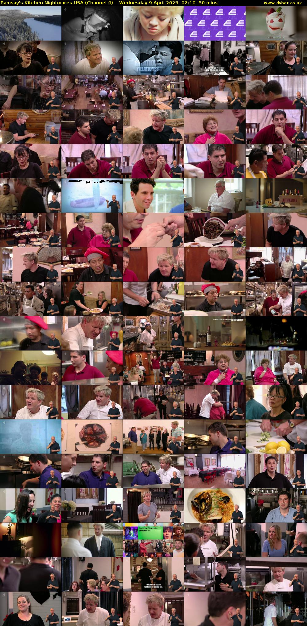Ramsay's Kitchen Nightmares USA (Channel 4) Wednesday 9 April 2025 02:10 - 03:00