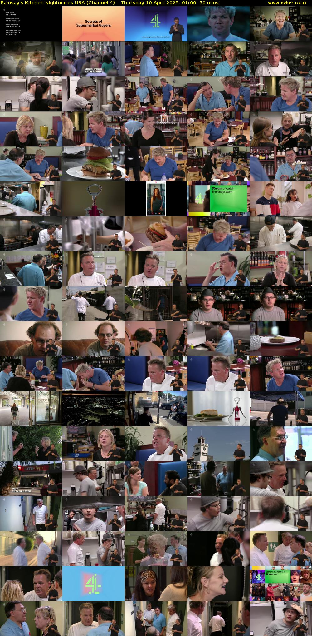 Ramsay's Kitchen Nightmares USA (Channel 4) Thursday 10 April 2025 01:00 - 01:50