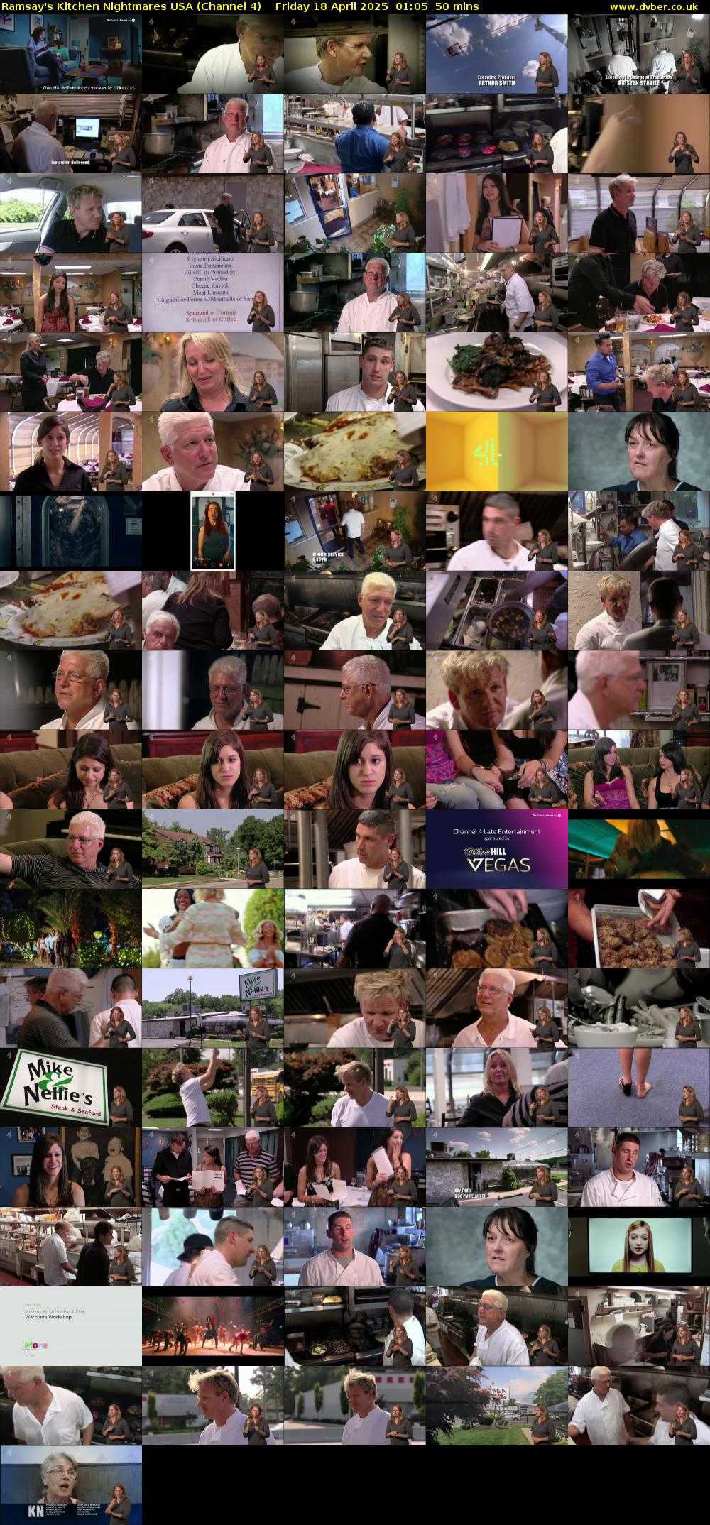 Ramsay's Kitchen Nightmares USA (Channel 4) Friday 18 April 2025 01:05 - 01:55
