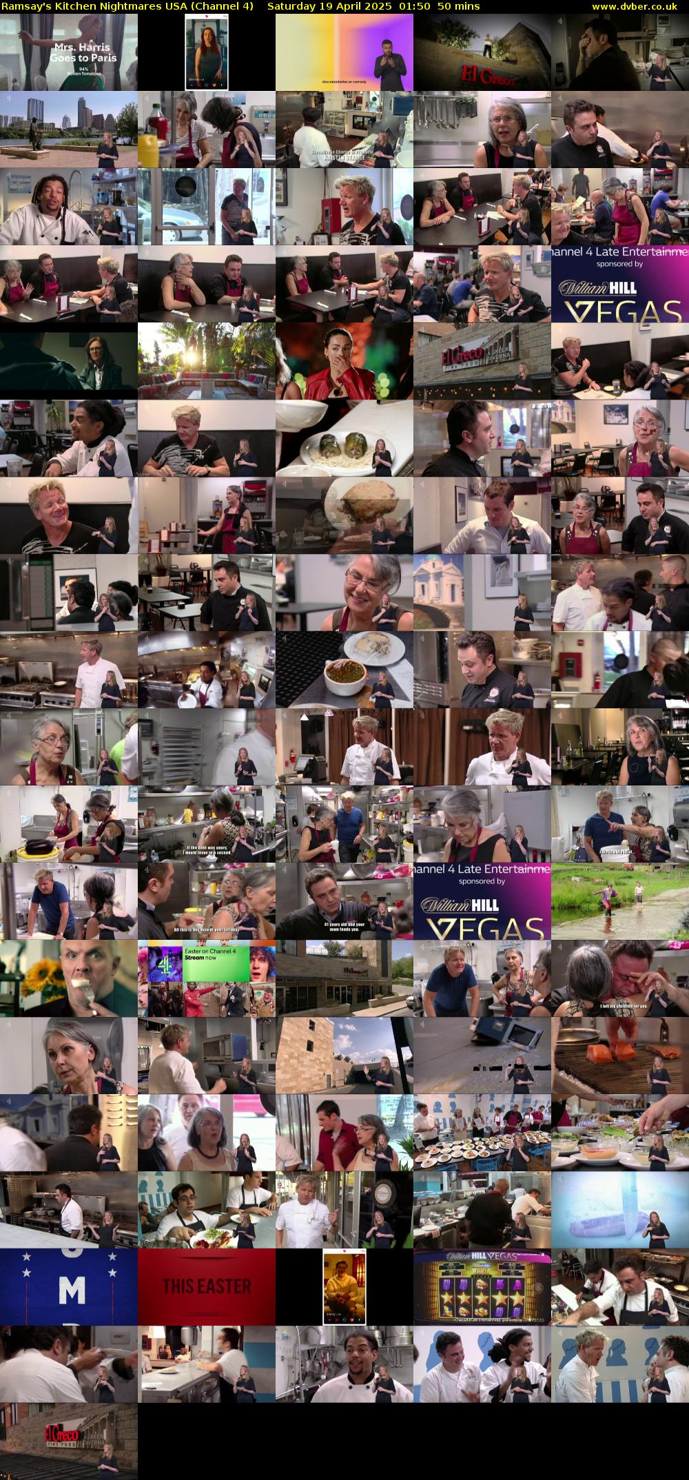 Ramsay's Kitchen Nightmares USA (Channel 4) Saturday 19 April 2025 01:50 - 02:40