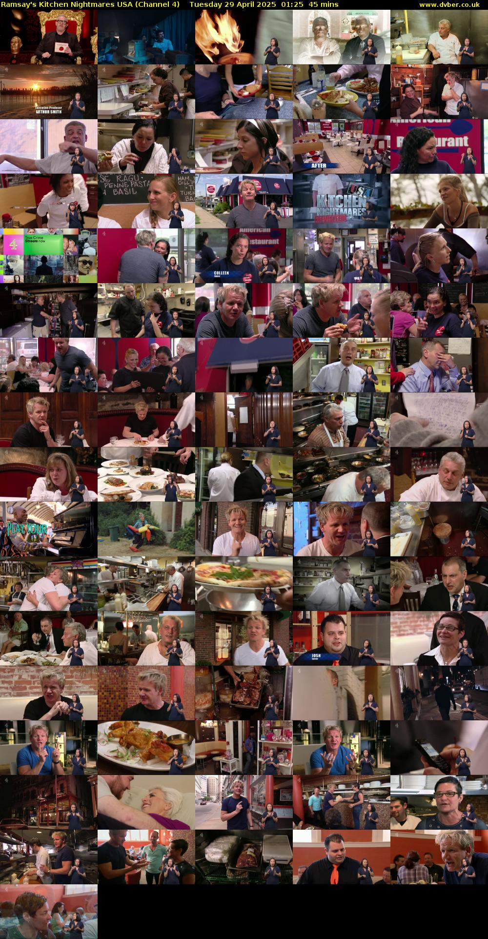 Ramsay's Kitchen Nightmares USA (Channel 4) Tuesday 29 April 2025 01:25 - 02:10