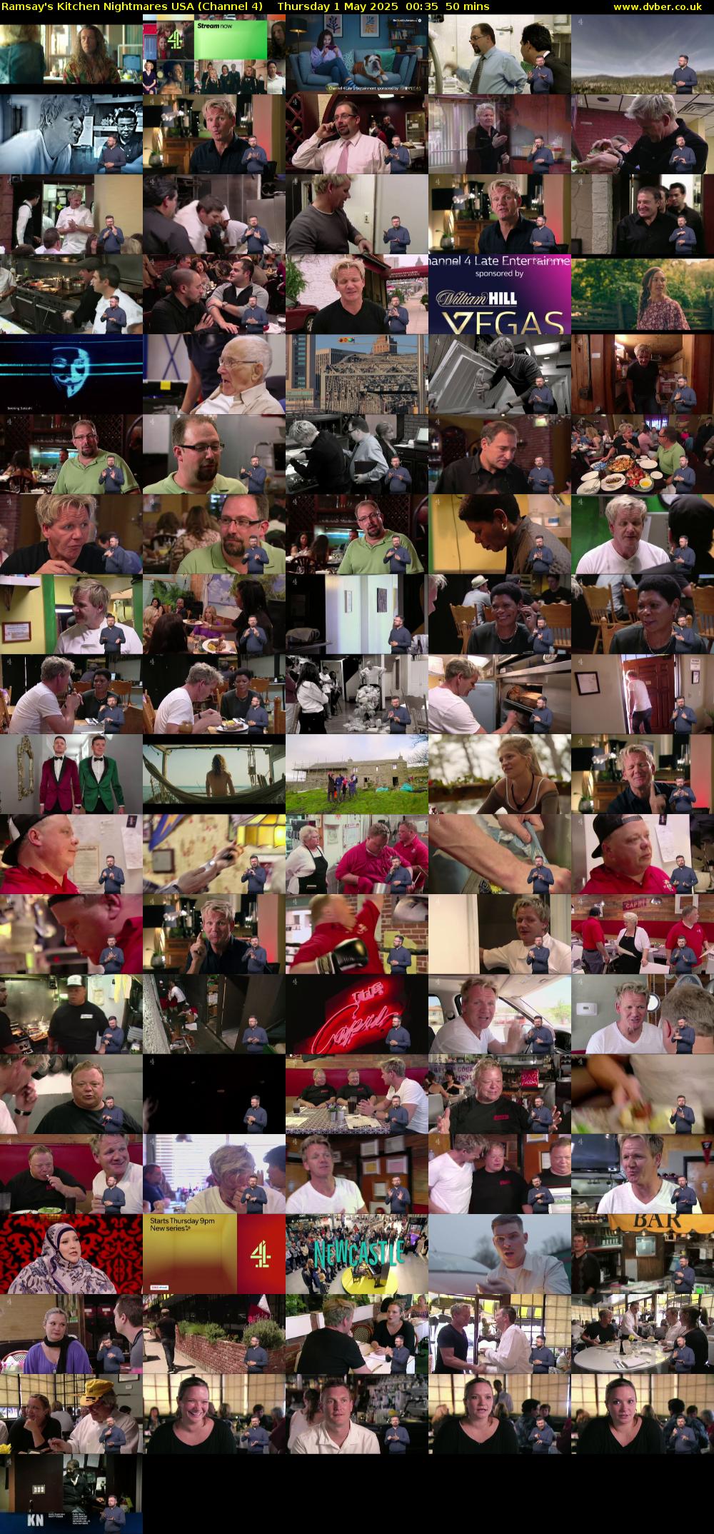 Ramsay's Kitchen Nightmares USA (Channel 4) Thursday 1 May 2025 00:35 - 01:25