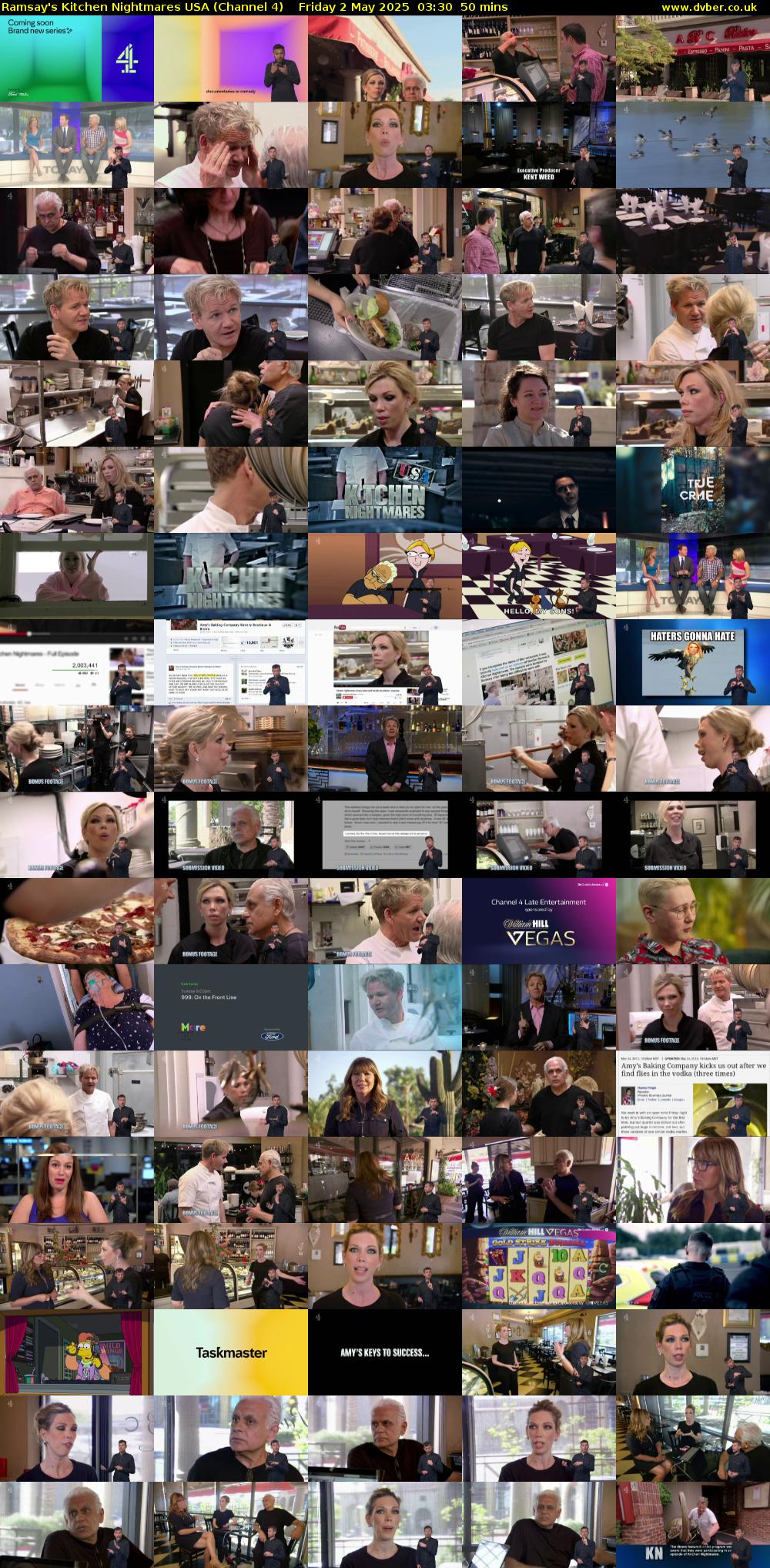 Ramsay's Kitchen Nightmares USA (Channel 4) Friday 2 May 2025 03:30 - 04:20
