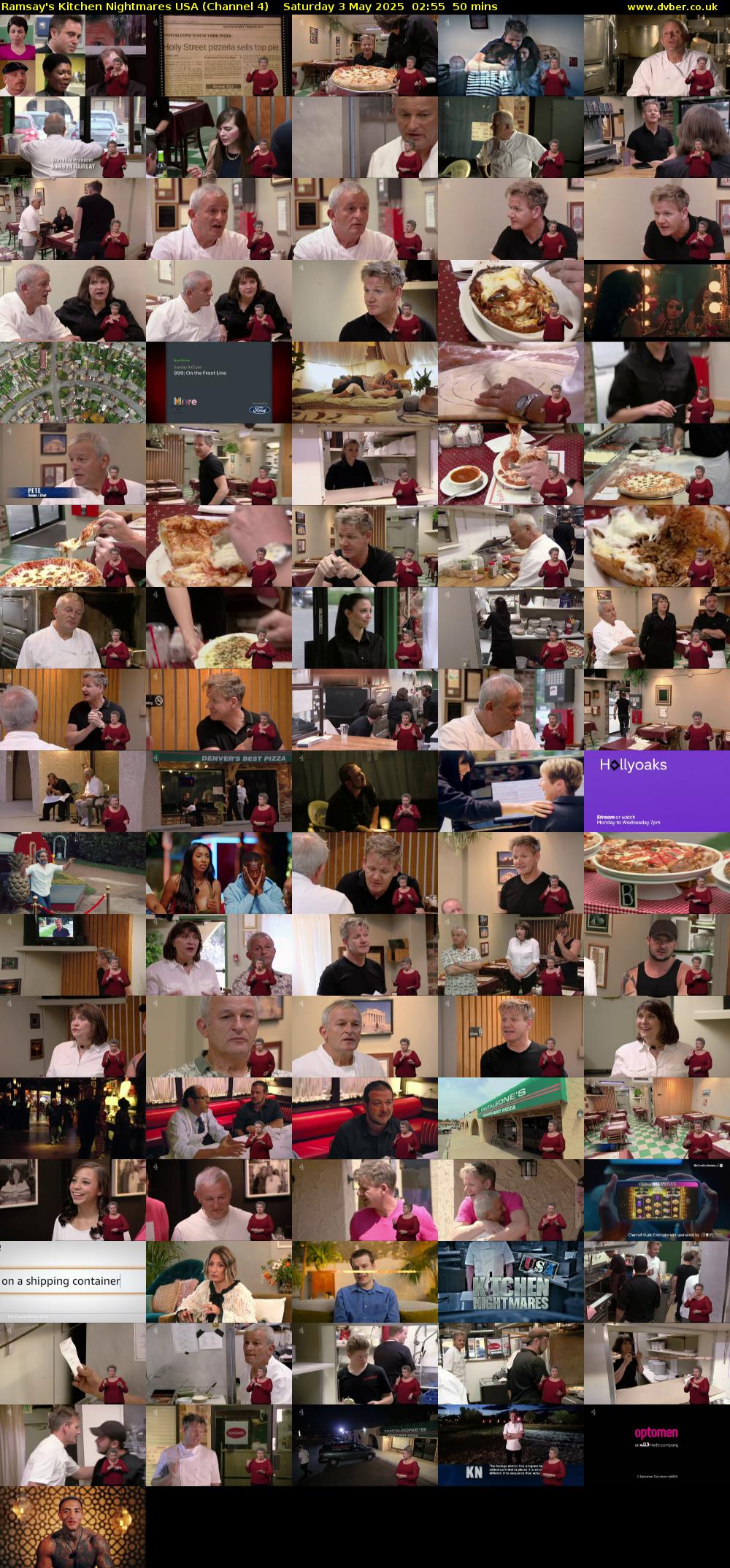 Ramsay's Kitchen Nightmares USA (Channel 4) Saturday 3 May 2025 02:55 - 03:45