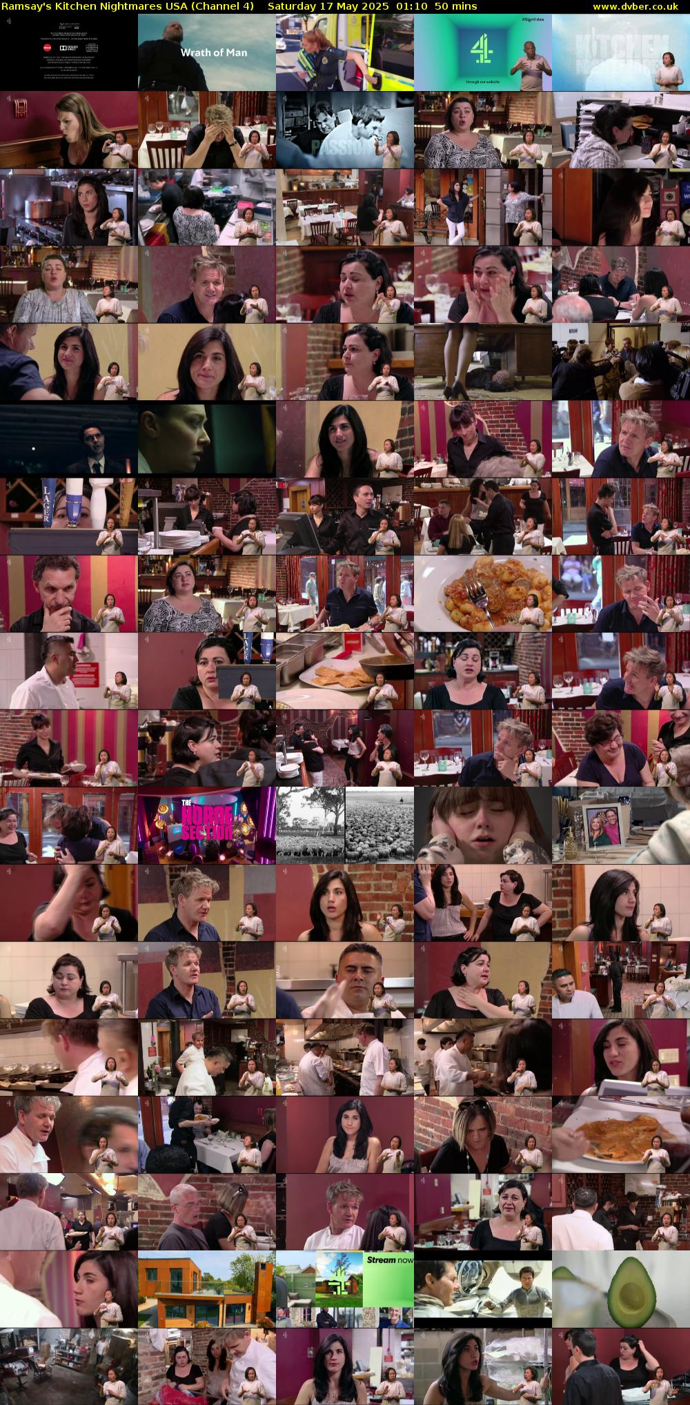 Ramsay's Kitchen Nightmares USA (Channel 4) Saturday 17 May 2025 01:10 - 02:00