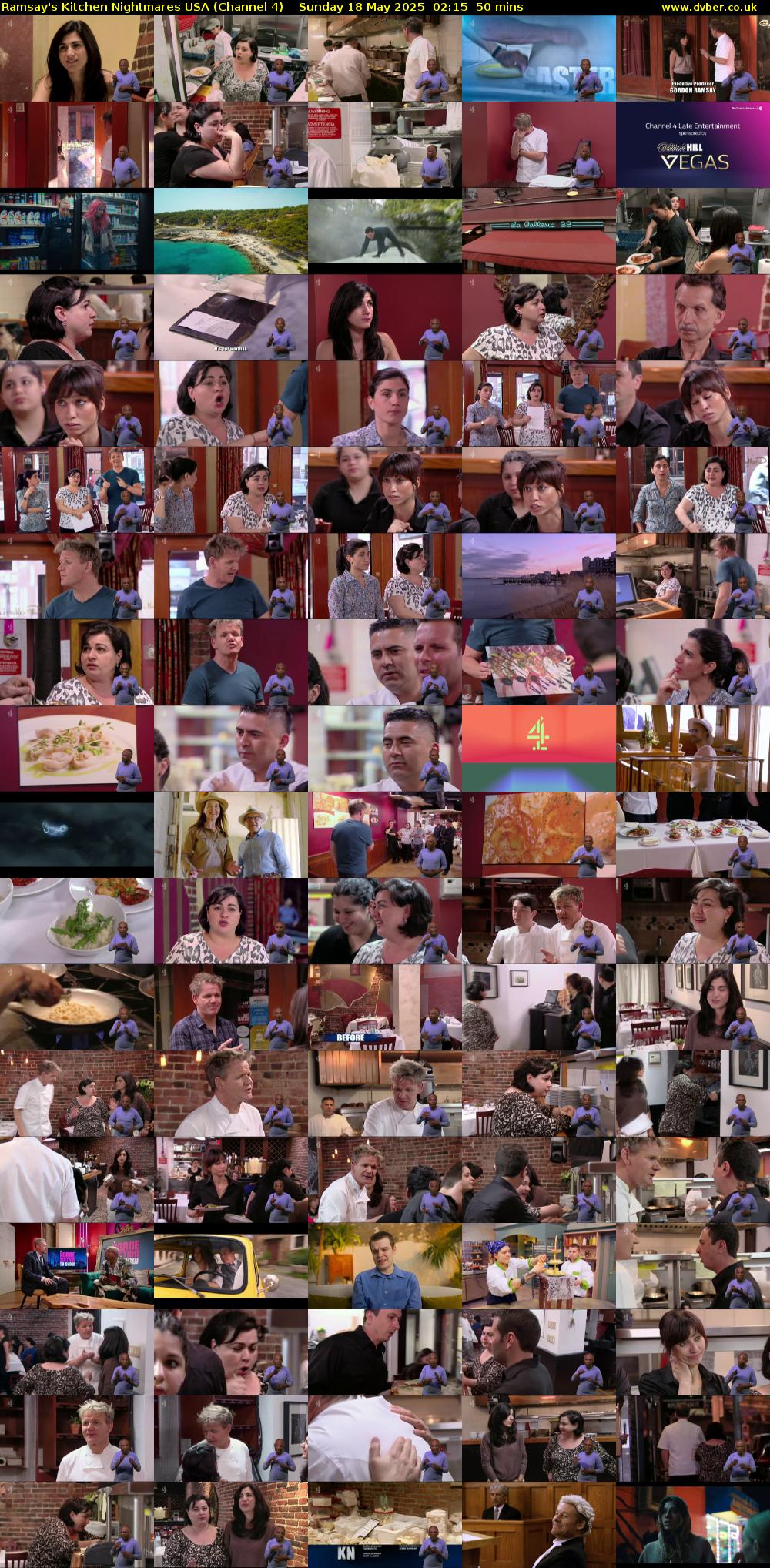 Ramsay's Kitchen Nightmares USA (Channel 4) Sunday 18 May 2025 02:15 - 03:05