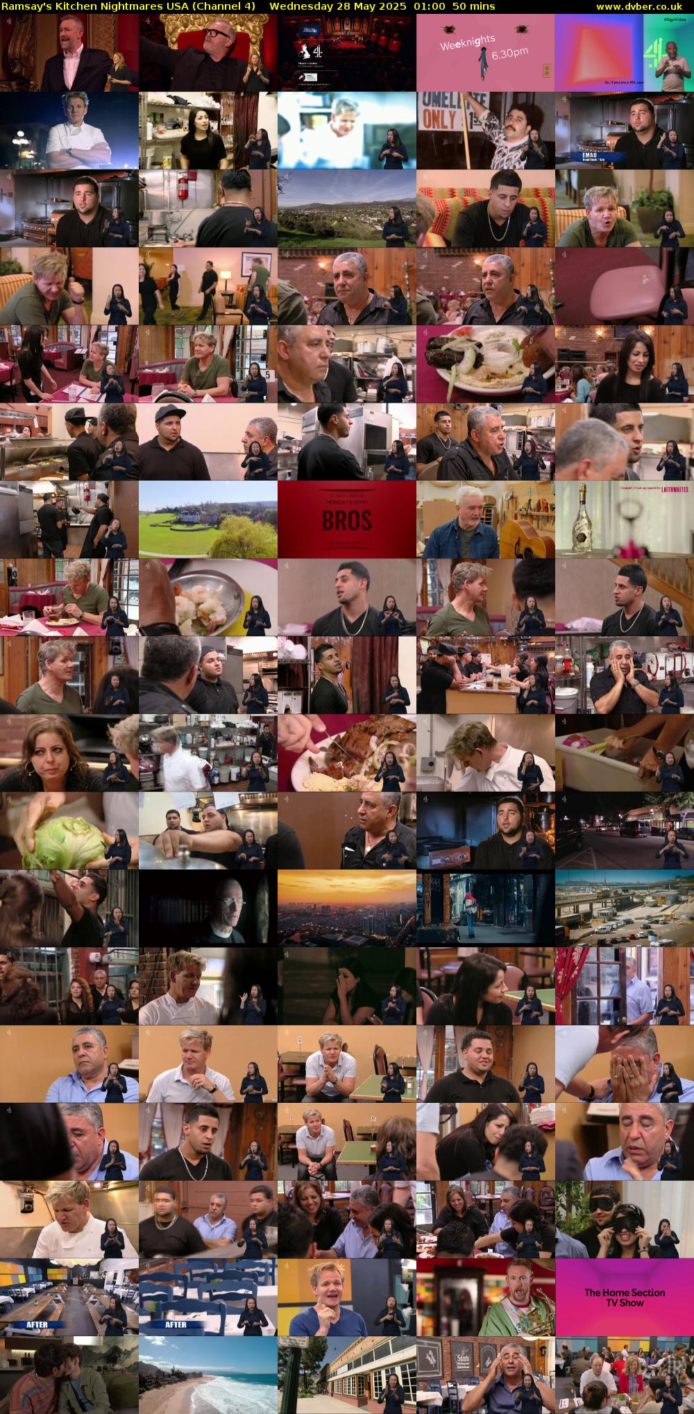 Ramsay's Kitchen Nightmares USA (Channel 4) Wednesday 28 May 2025 01:00 - 01:50