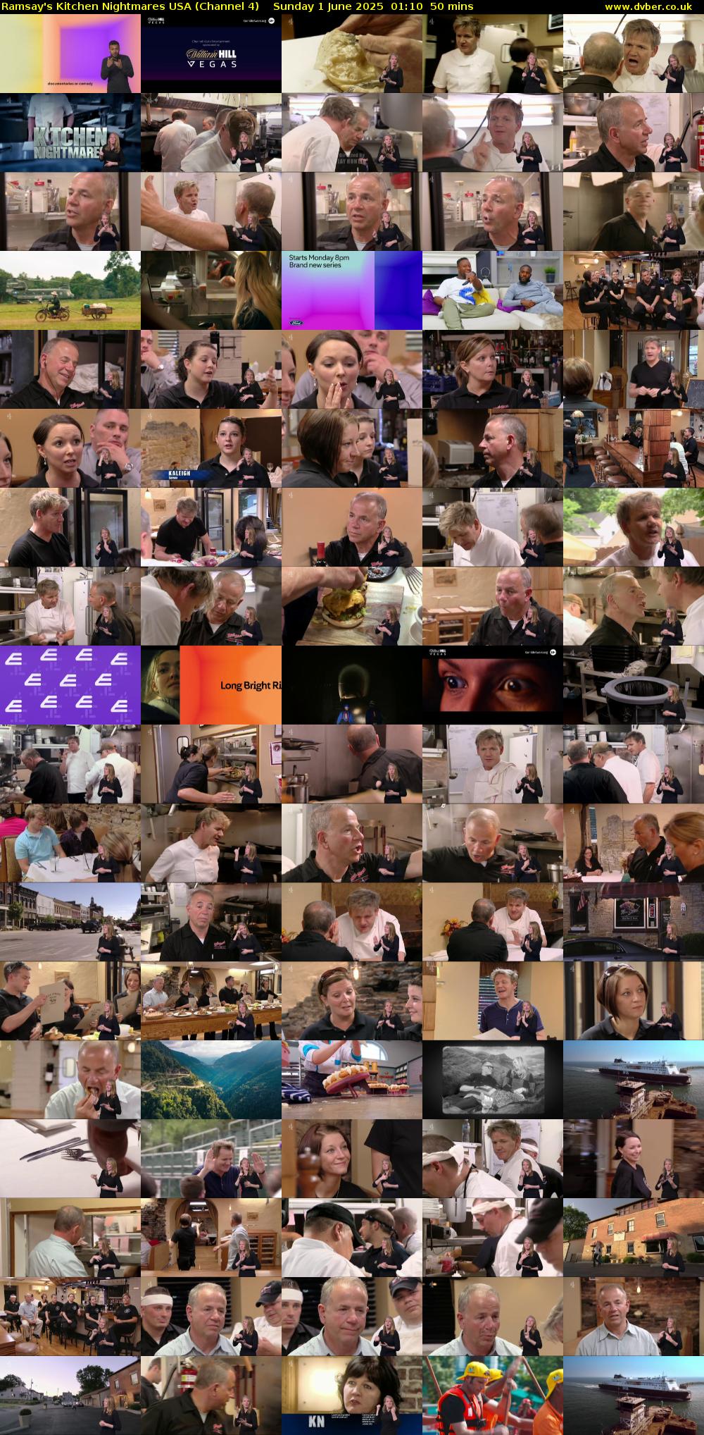 Ramsay's Kitchen Nightmares USA (Channel 4) Sunday 1 June 2025 01:10 - 02:00