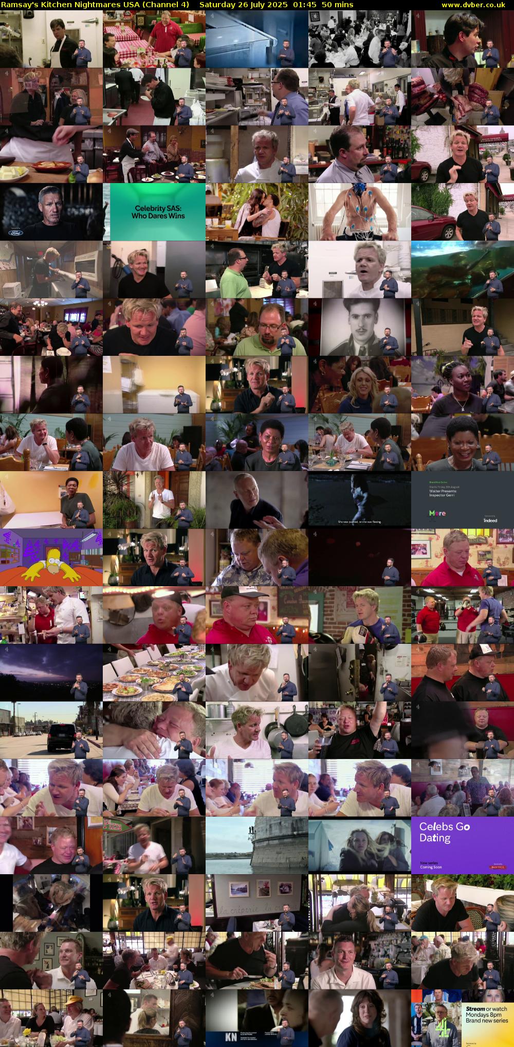 Ramsay's Kitchen Nightmares USA (Channel 4) Saturday 26 July 2025 01:45 - 02:35