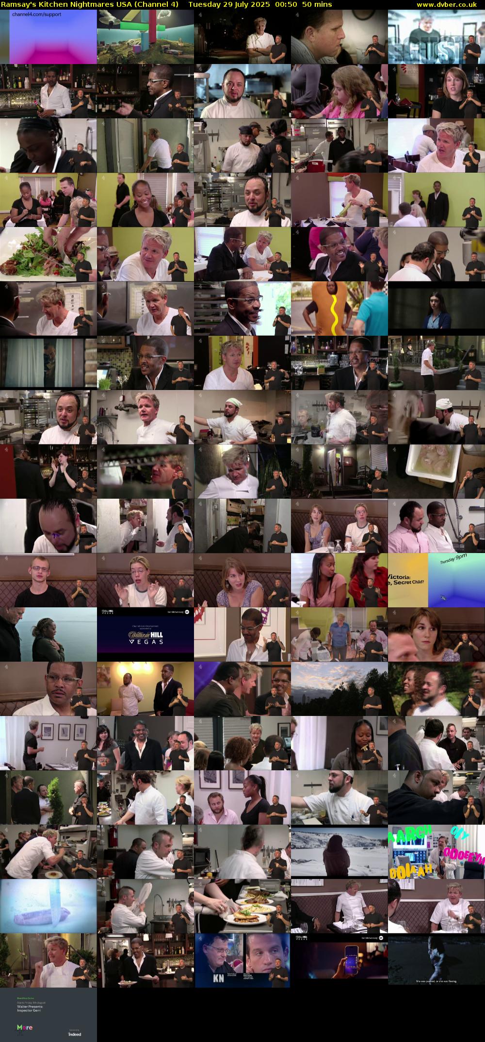 Ramsay's Kitchen Nightmares USA (Channel 4) Tuesday 29 July 2025 00:50 - 01:40