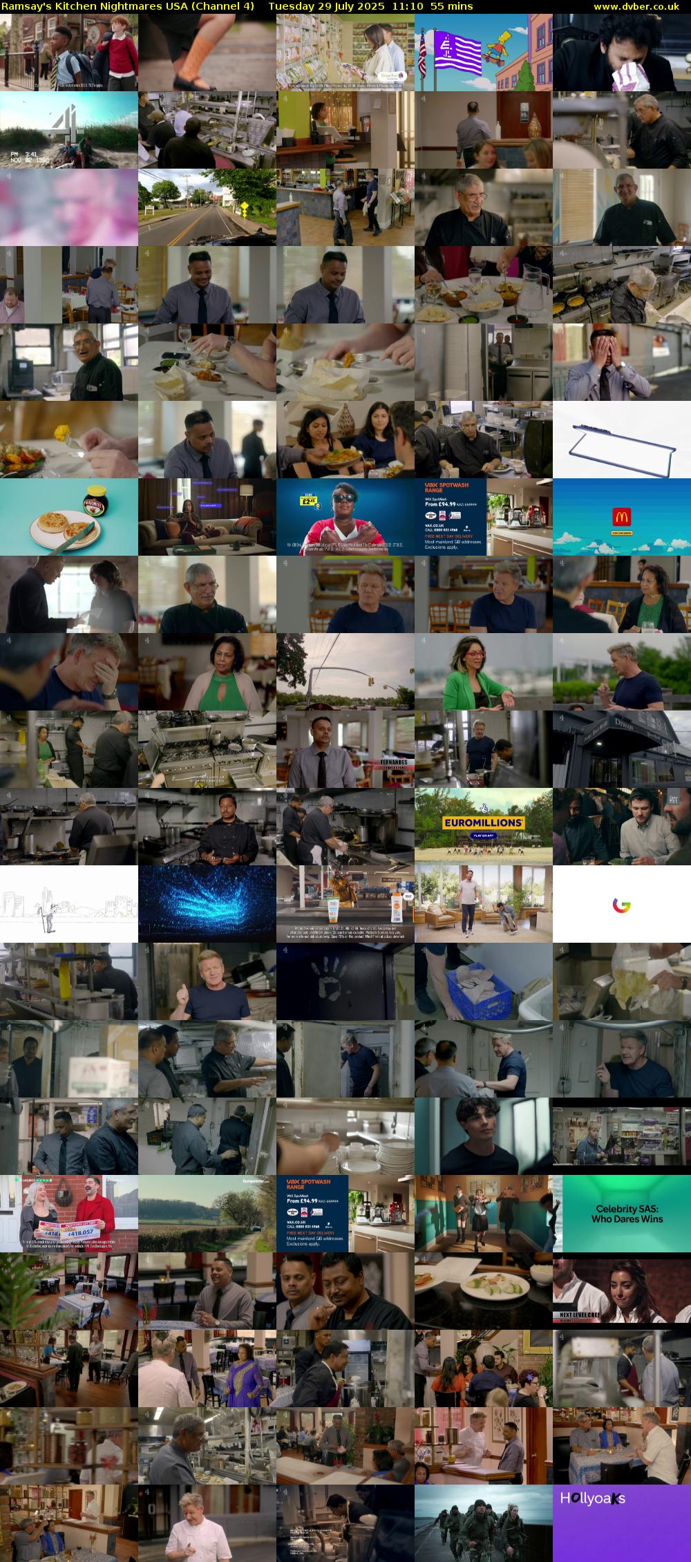 Ramsay's Kitchen Nightmares USA (Channel 4) Tuesday 29 July 2025 11:10 - 12:05