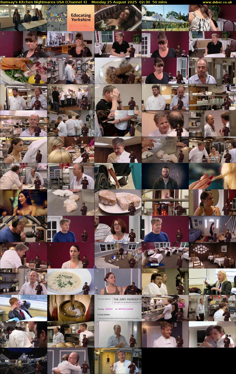 Ramsay's Kitchen Nightmares USA (Channel 4) Monday 25 August 2025 02:30 - 03:20