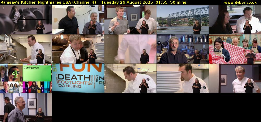 Ramsay's Kitchen Nightmares USA (Channel 4) Tuesday 26 August 2025 01:55 - 02:45